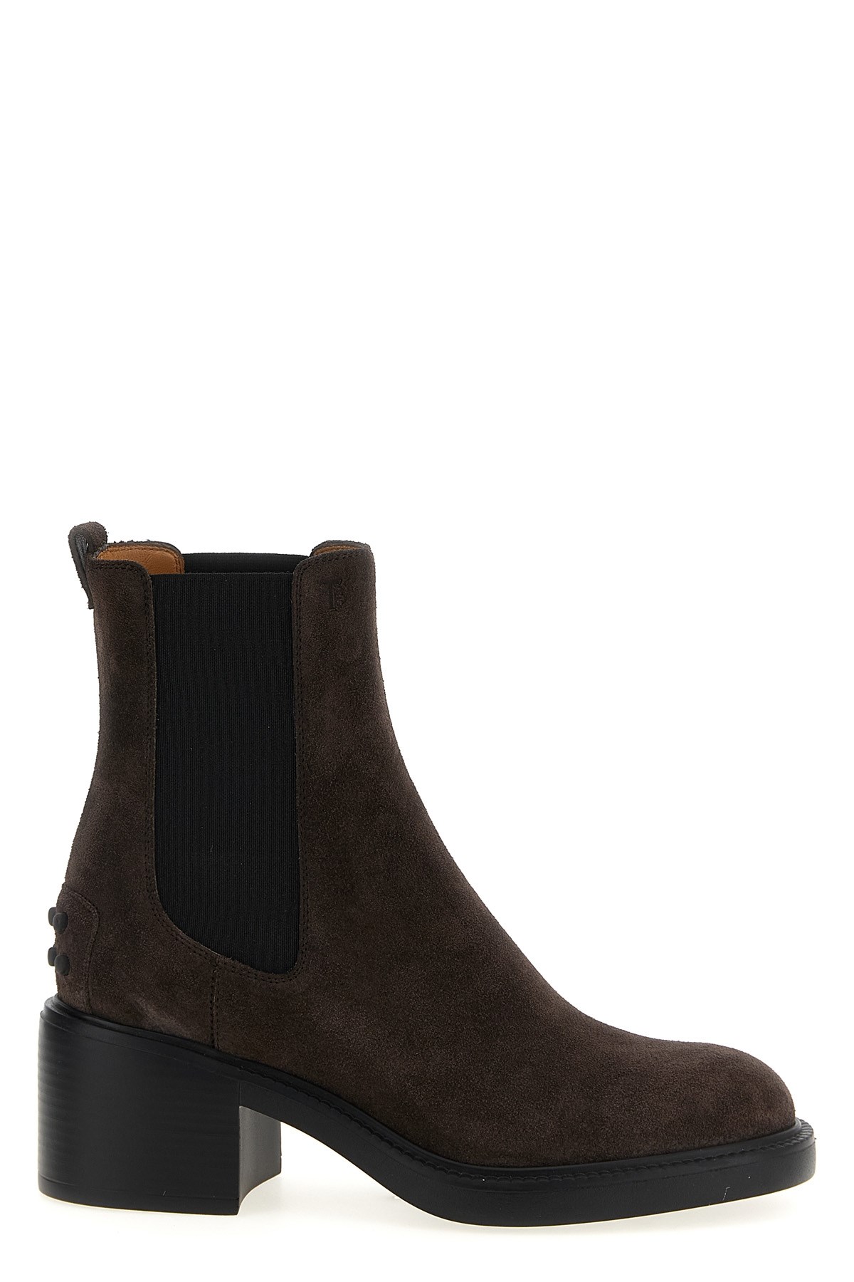 Tod's Gomma Suede Ankle Boots In Brown