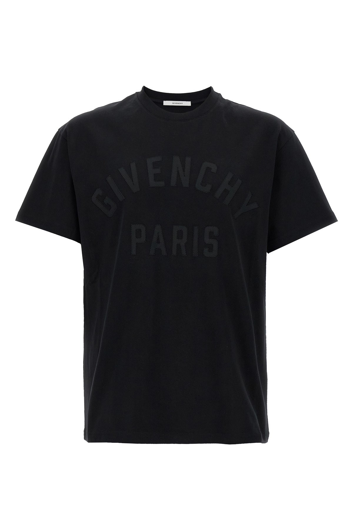 Givenchy Men Cotton T-shirt In Black