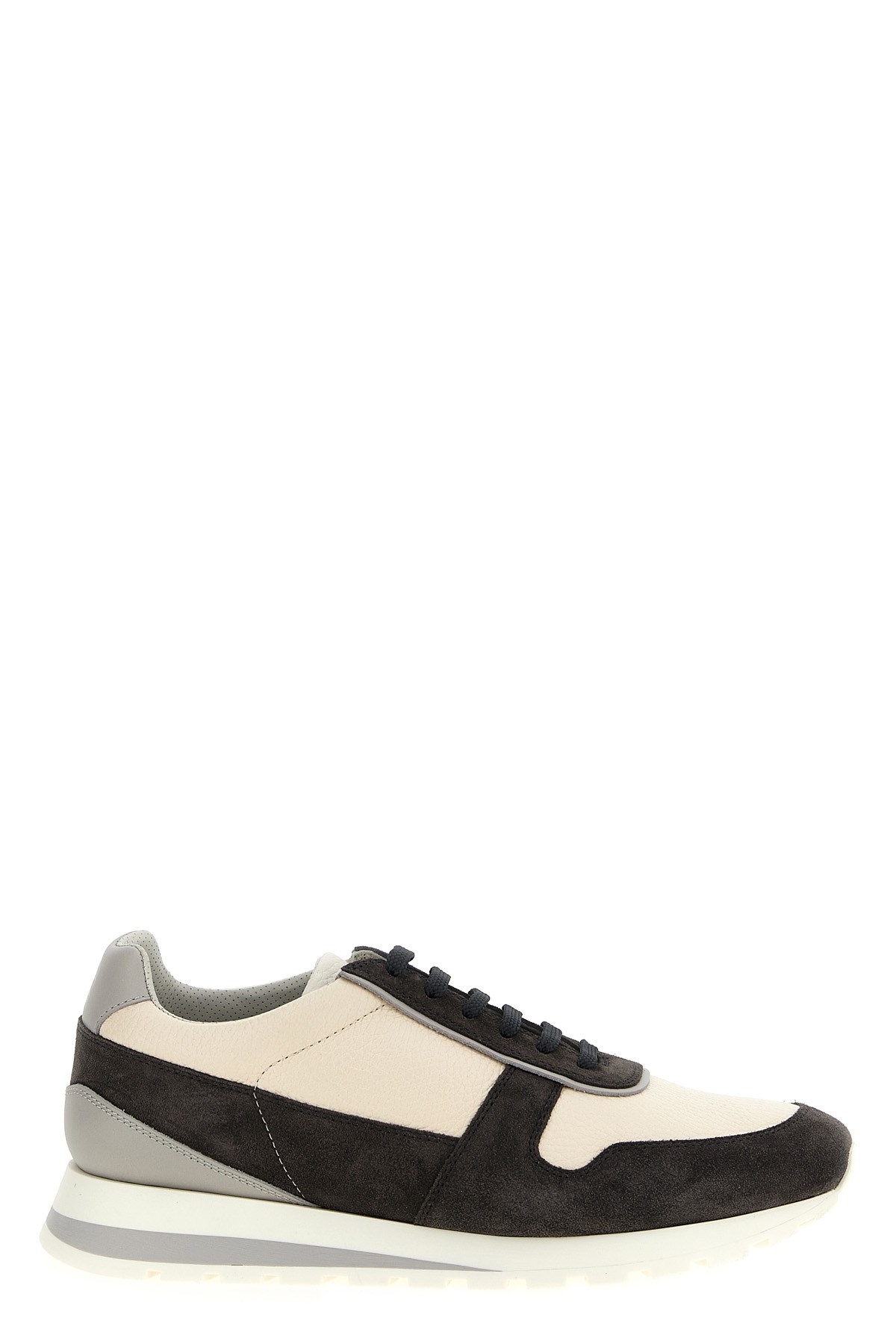 Brunello Cucinelli Leather Sneakers In Multi