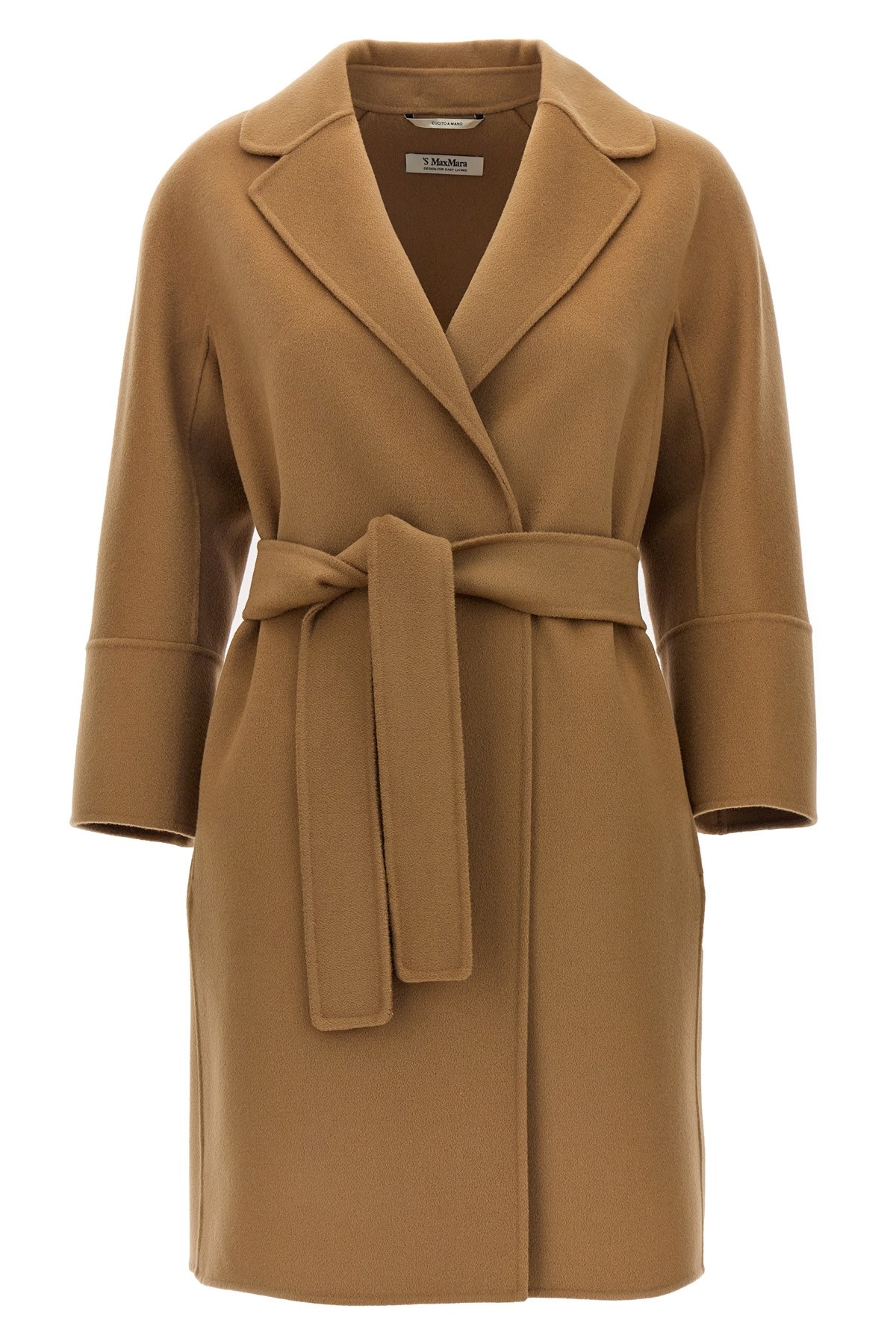 コート Max Mara The Cube Zeno Trench Coat Short trench coat in water-repellent twill, camel | 