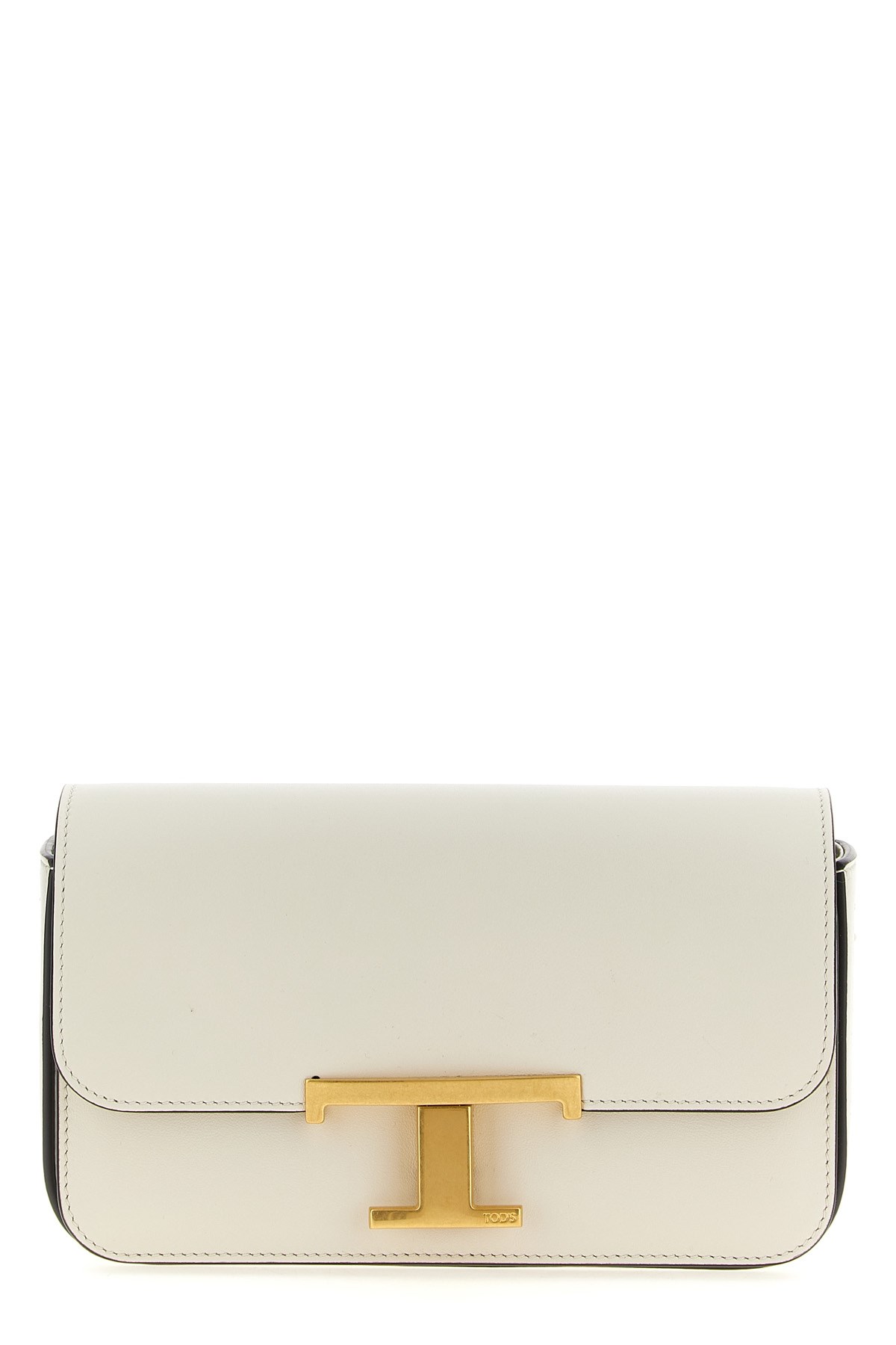 Tod's Micro Flap Leather Crossbody Bag In Sand