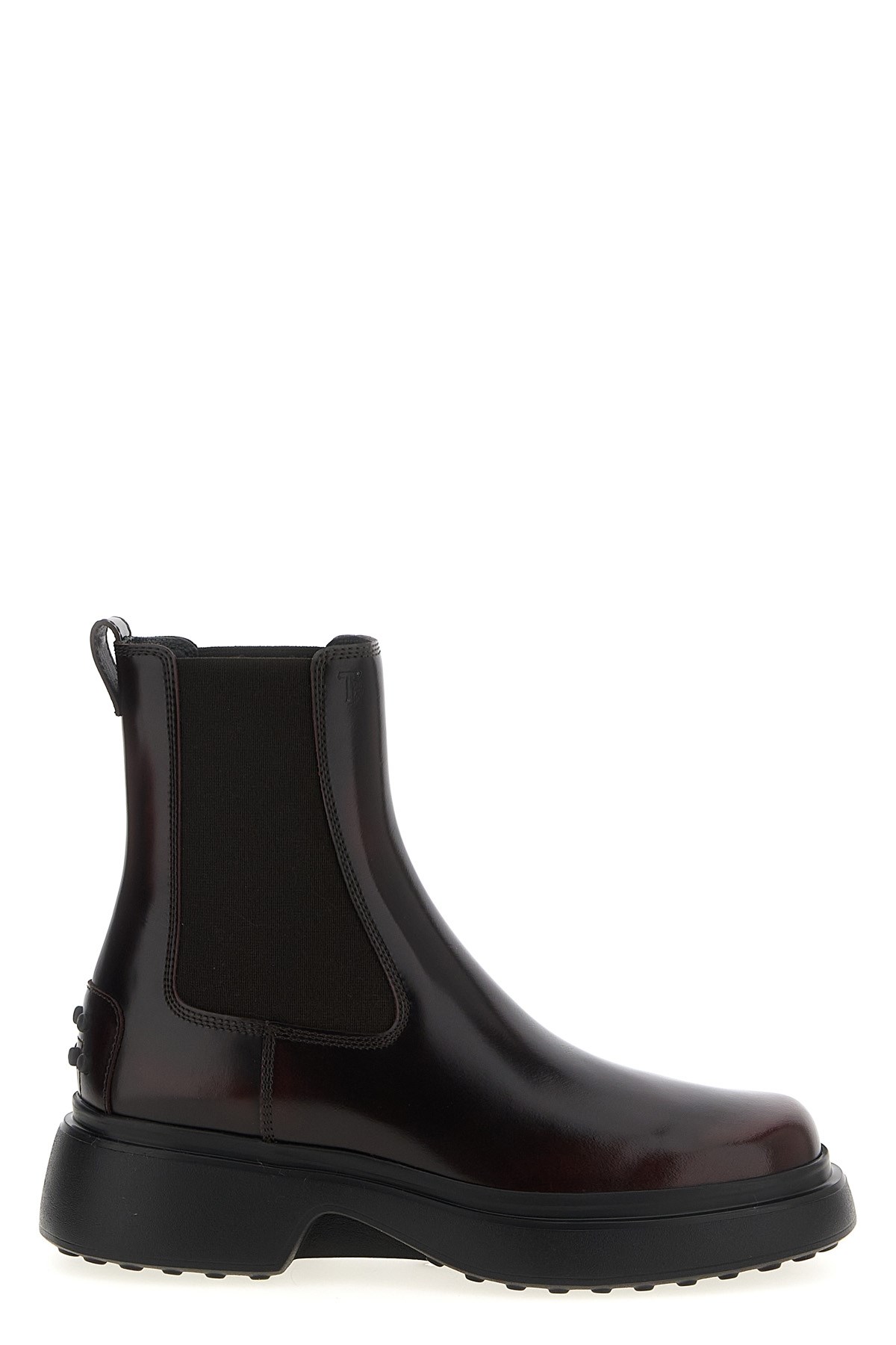 Tod's Chelsea Ankle Boots In Burgundy