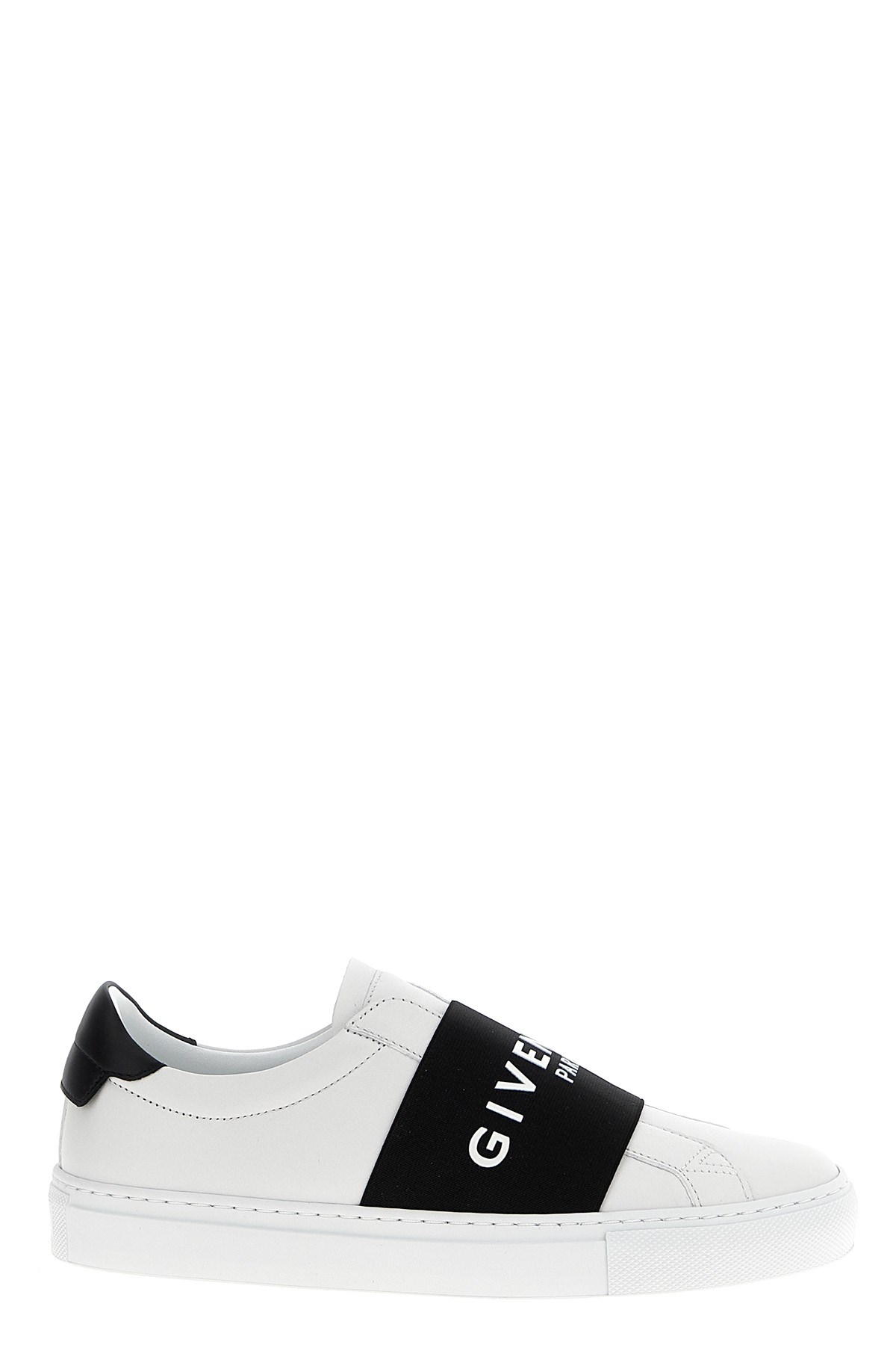 Givenchy Slip-on Sneakers With Black Band Logo Detail In White