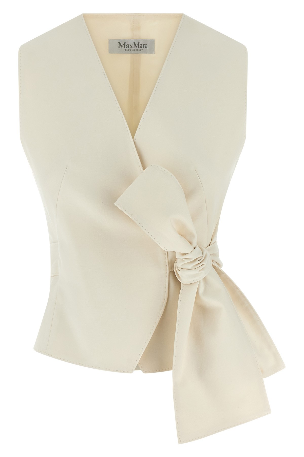 Max Mara Zampa Gilet White In White