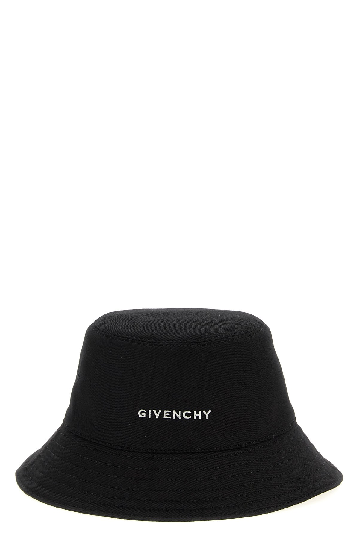 Givenchy Bucket Hat With Logo Embroidery And Wide Brim In Black