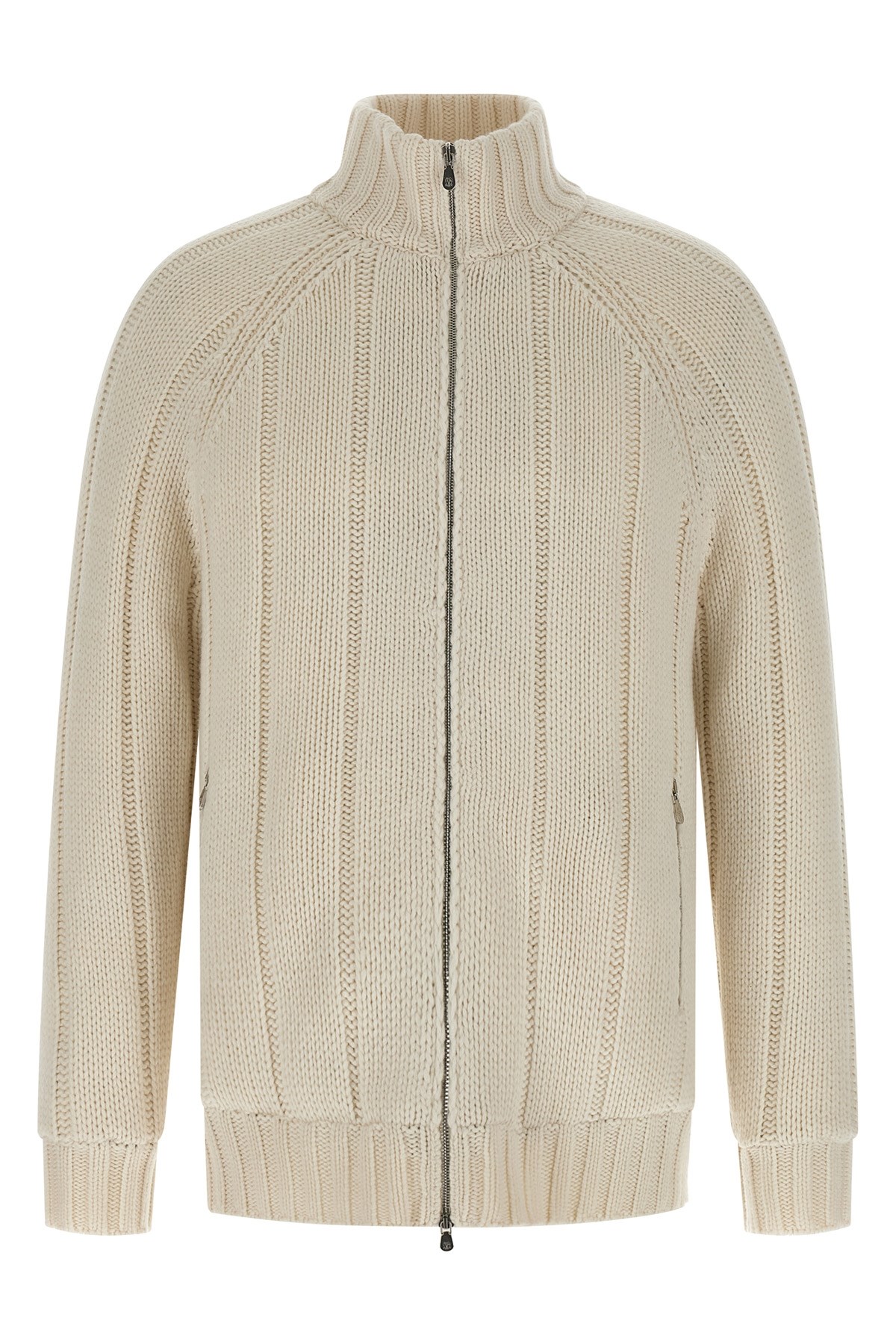 Brunello Cucinelli Knitted Down Jacket Puffer Jackets Multicolor In Multi