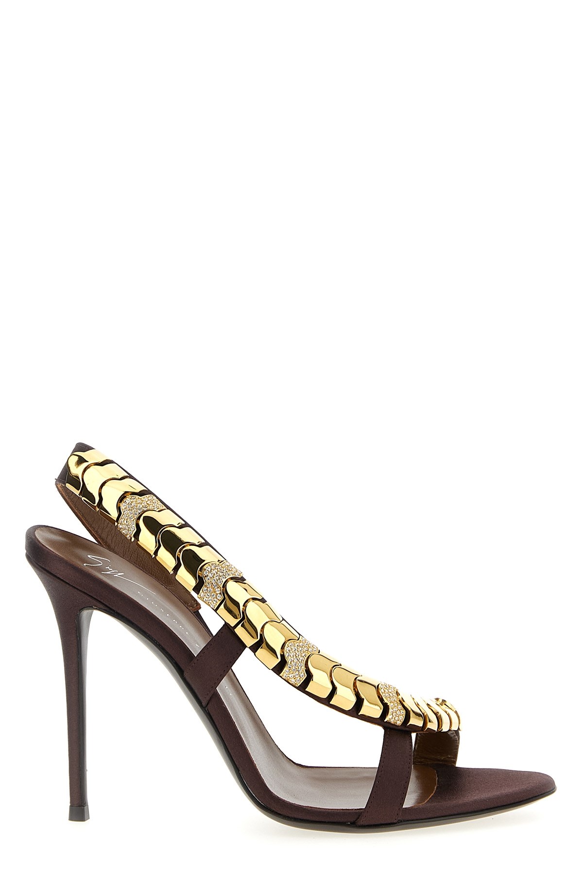 Giuseppe Zanotti Maroon Open Toe Heels In Burgundy