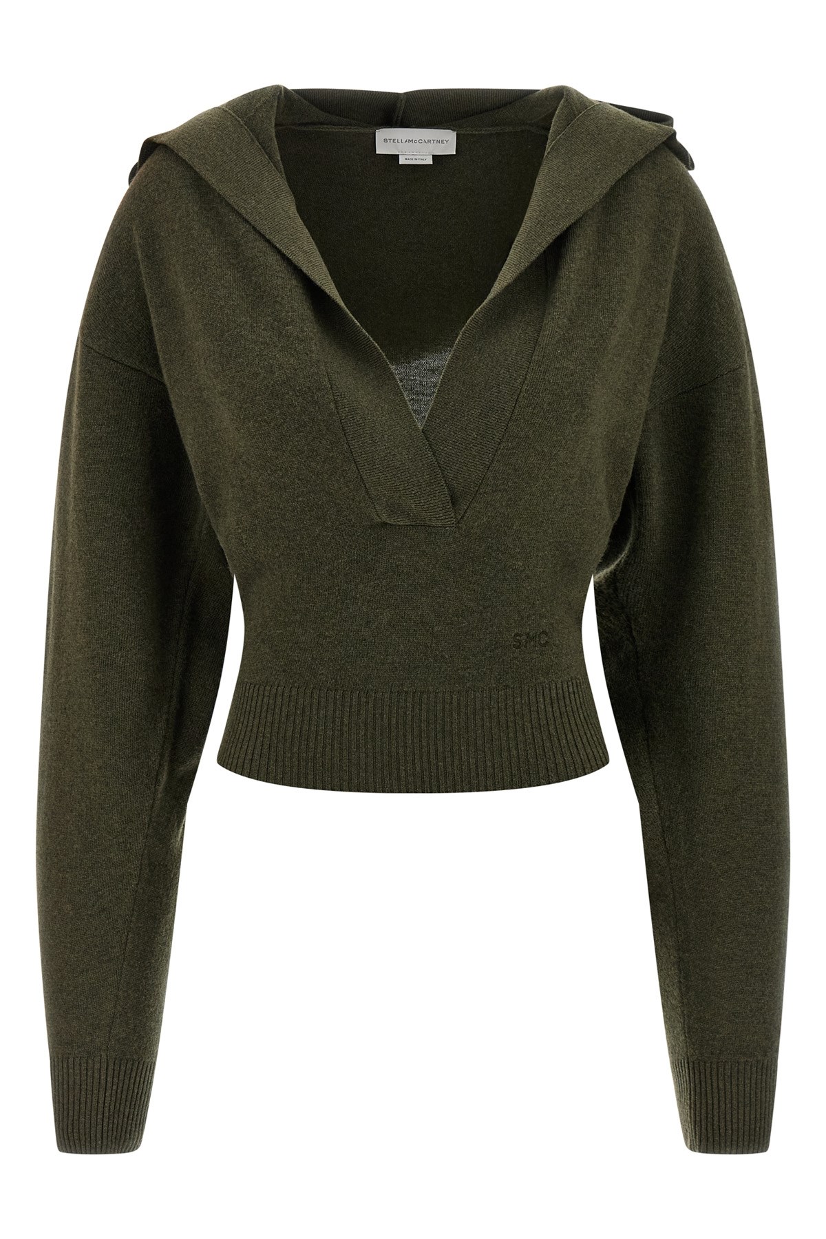 Stella Mccartney Hooded Sweater Sweaters And Cardigans Green In Green