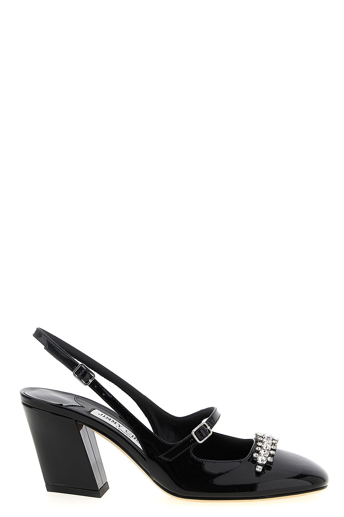 Jimmy Choo Belinda 70 Patent Slingback Pump In Black