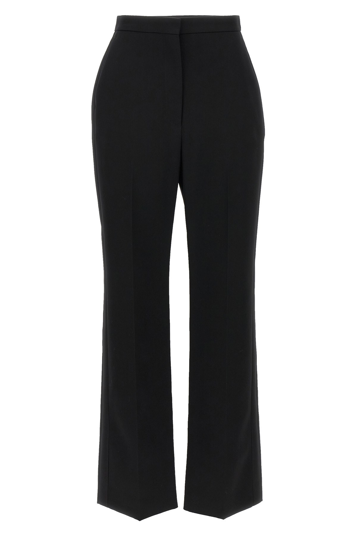 Givenchy Wool Trousers With High Waist And Wide Leg In Black