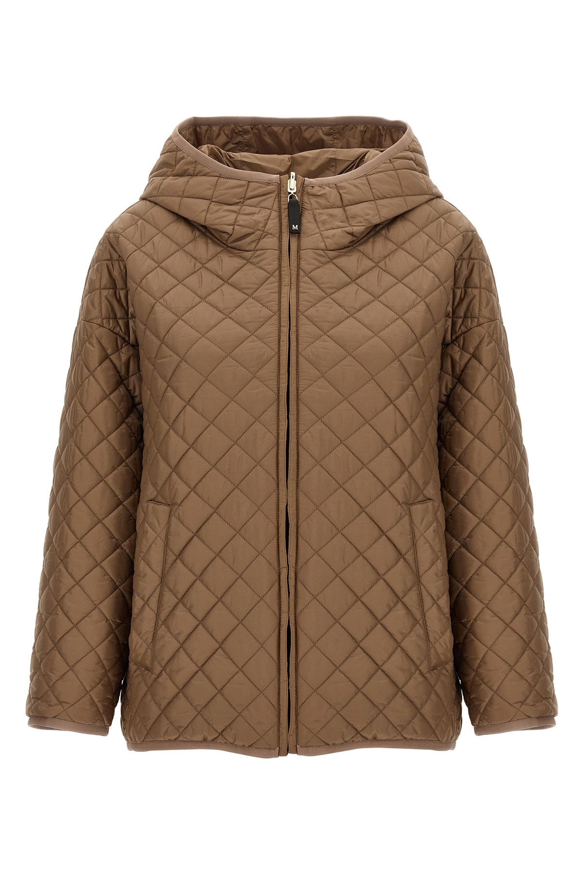 Max Mara The Cube Leo Puffer Jackets Beige In Sand