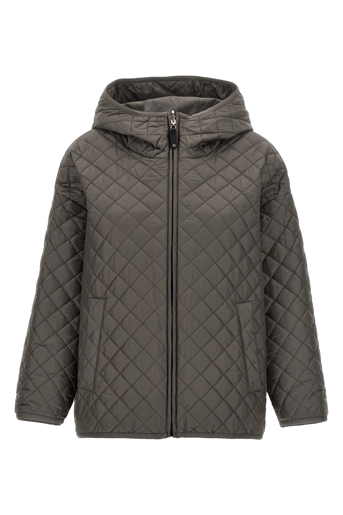Max Mara The Cube Leo Puffer Jackets Gray In Gray