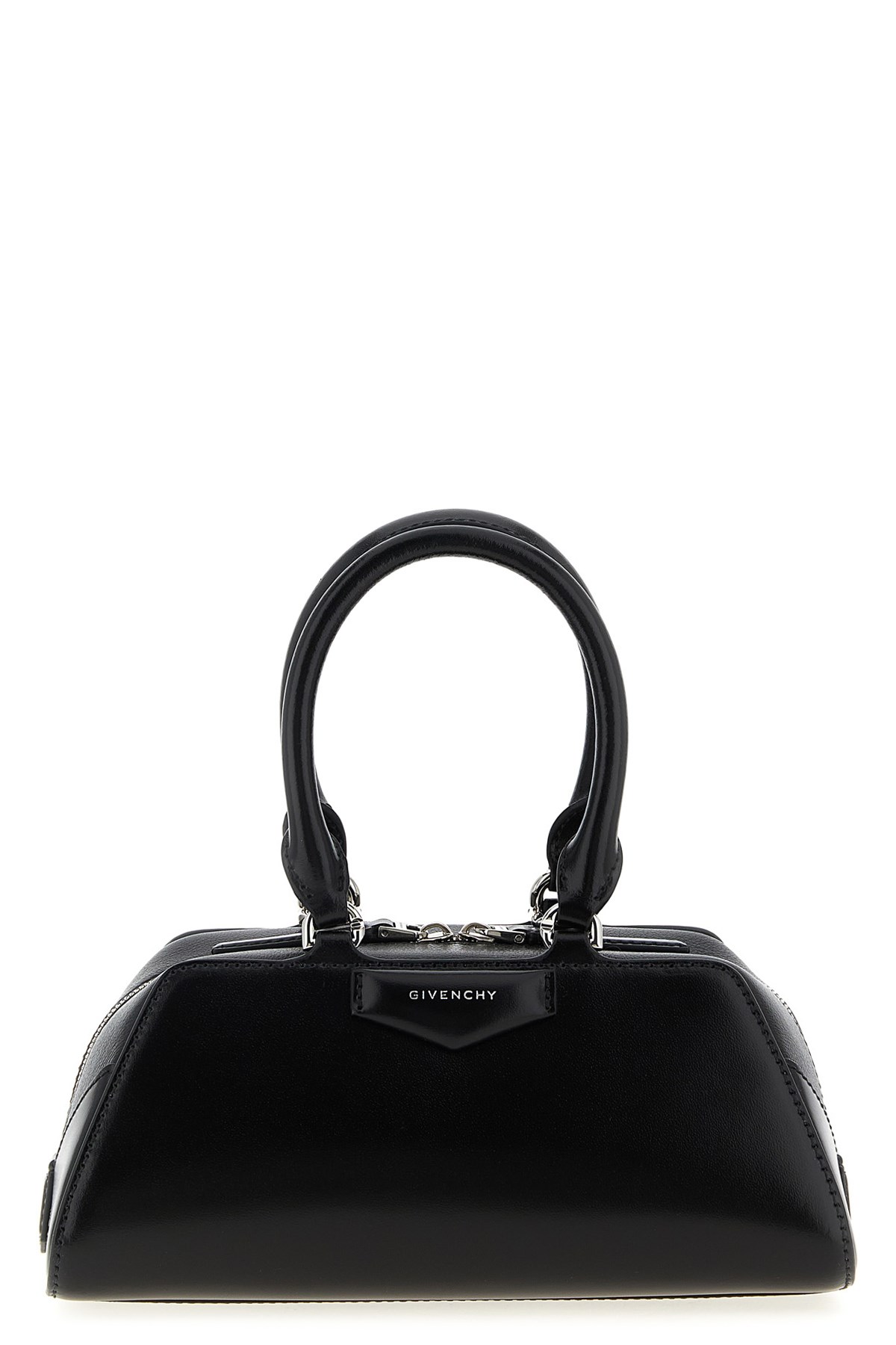 Givenchy Mini Antigona East-west Top Handle Bag In Black
