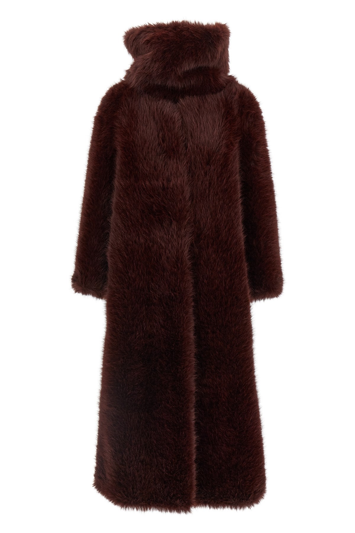 Bbcouture 'biscuit' Eco Fur In Burgundy