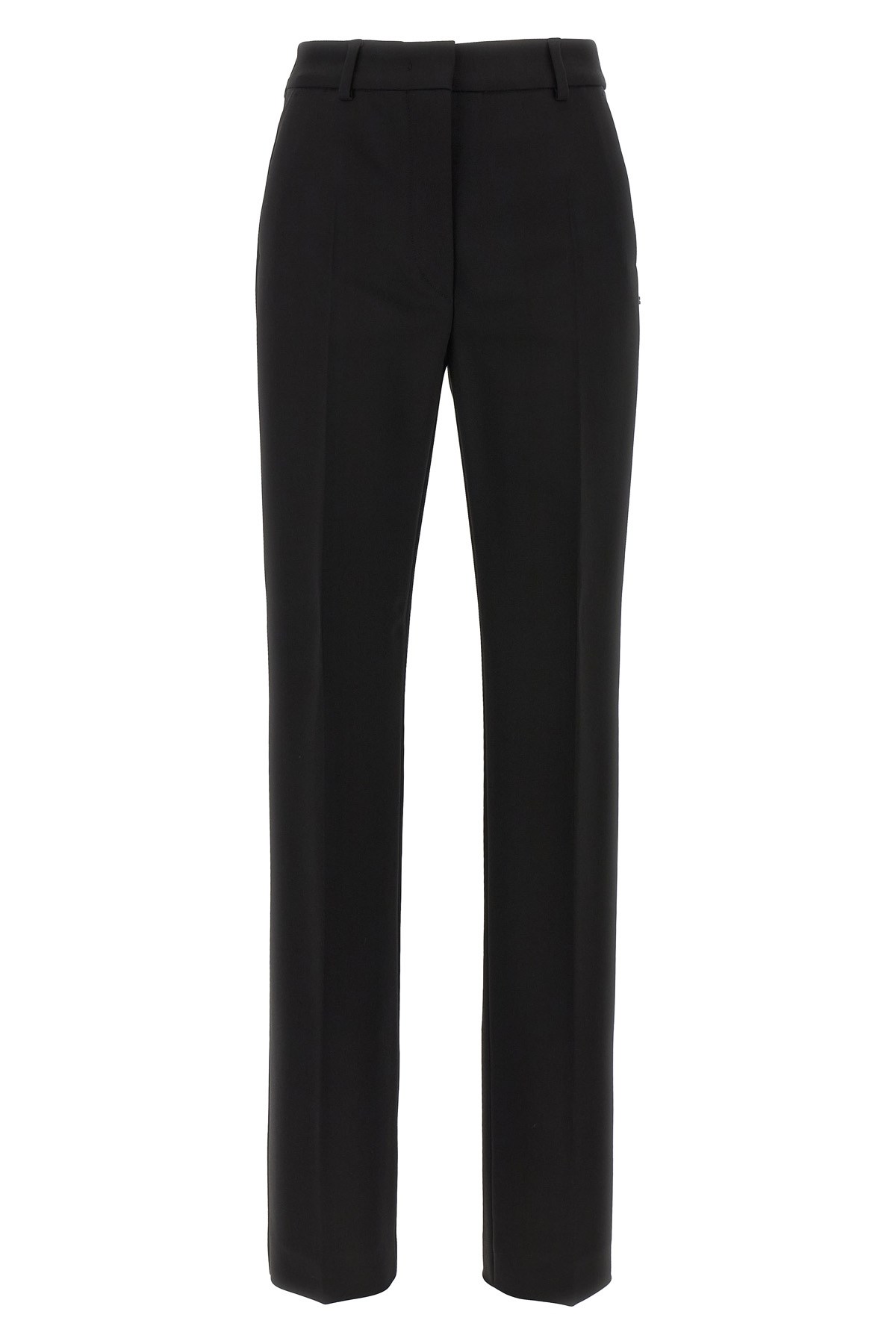 Sportmax Trousers Featuring Back And Side Pockets In Black