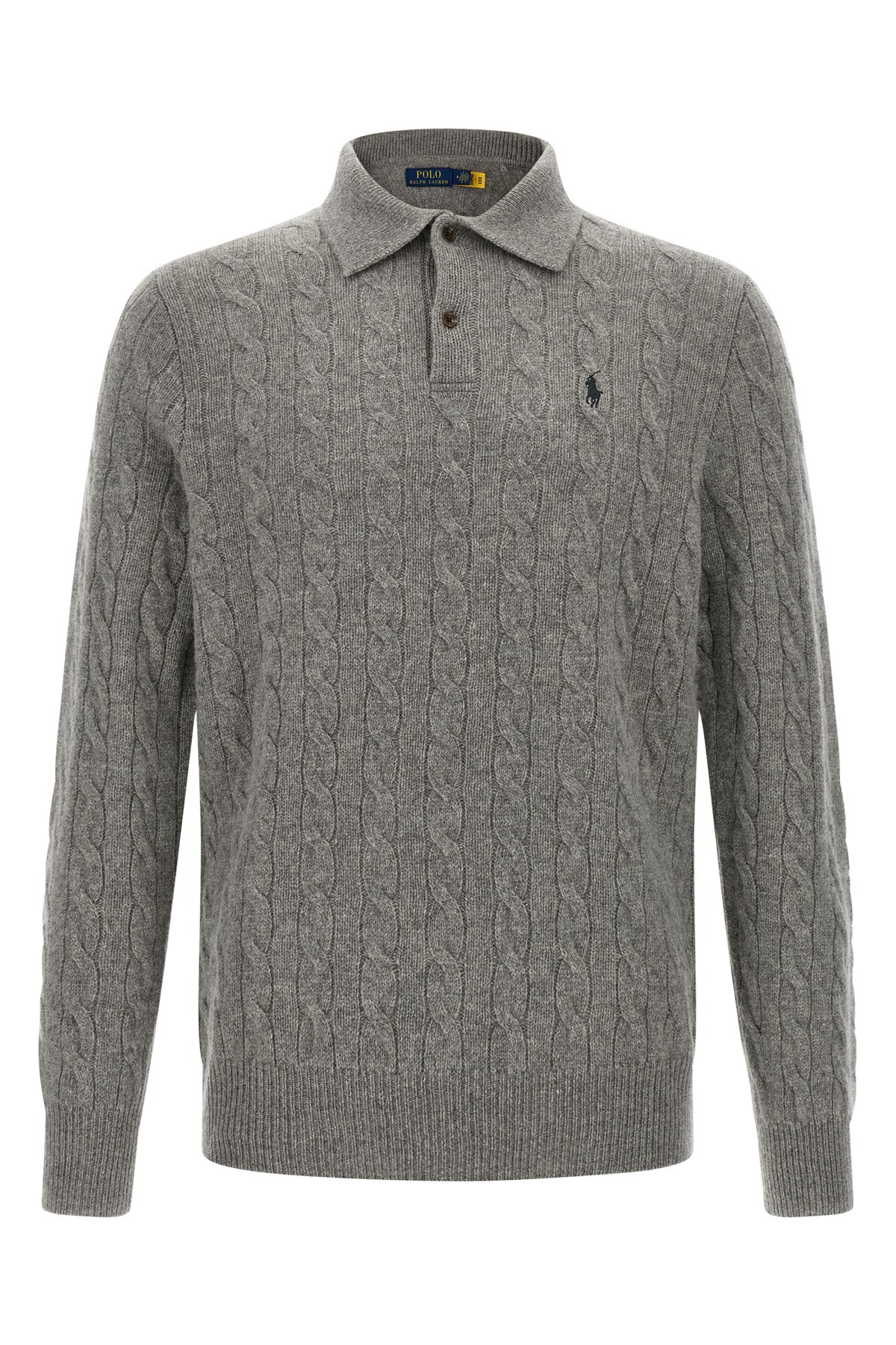 Polo Ralph Lauren Logo Embroidery Polo Shirt In Gray
