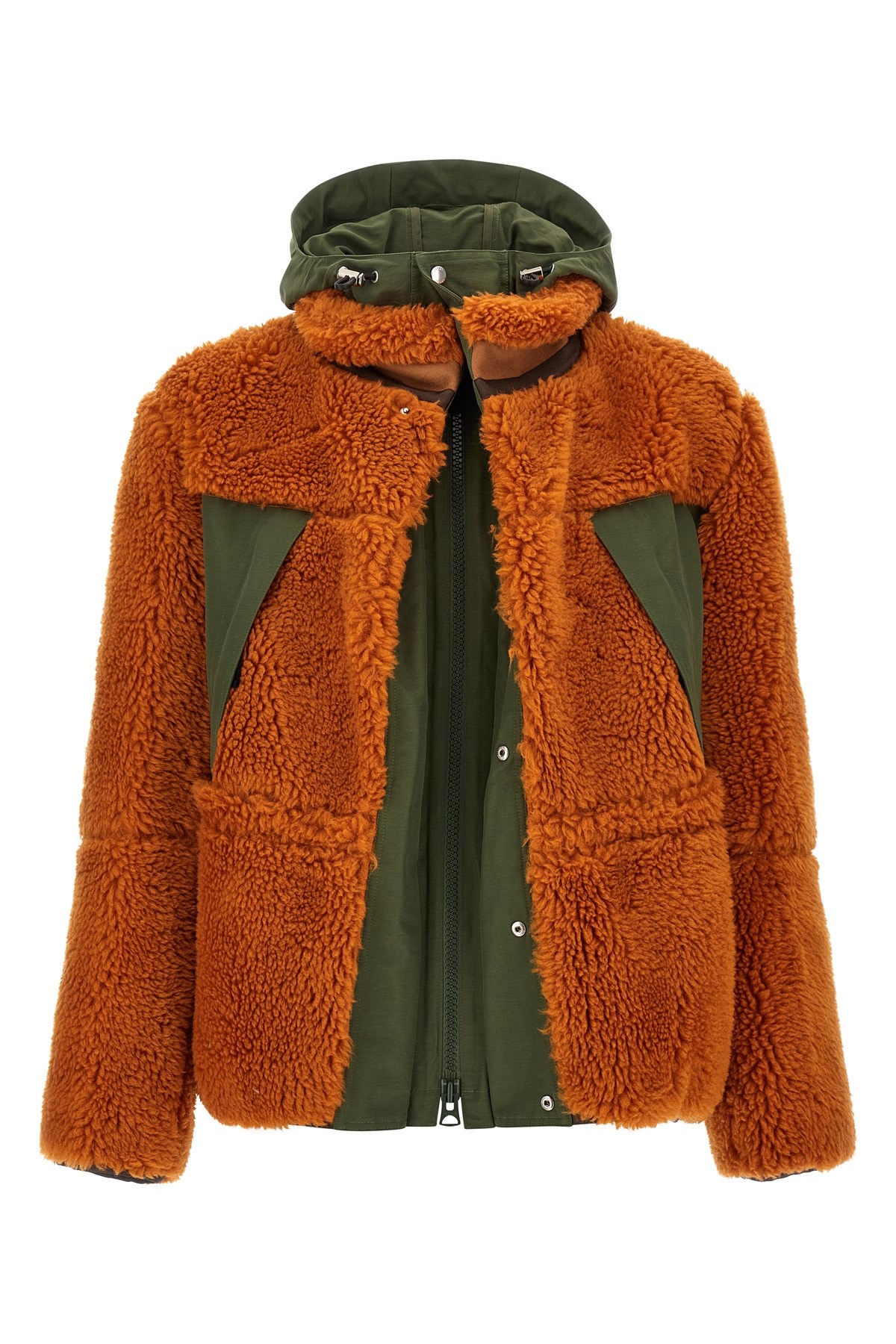 SACAI Faux Shearling Parka
