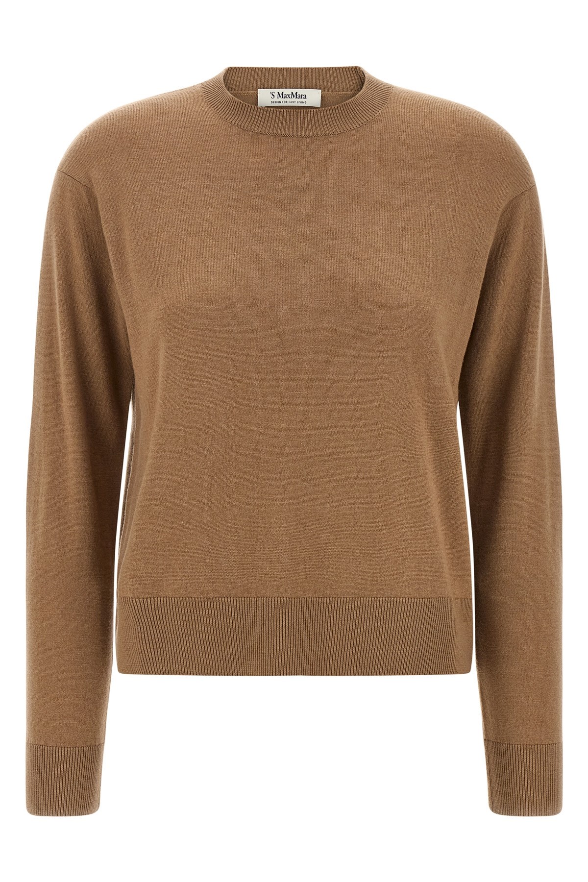 Max Mara Talea Wool Turtleneck Sweater In Brown
