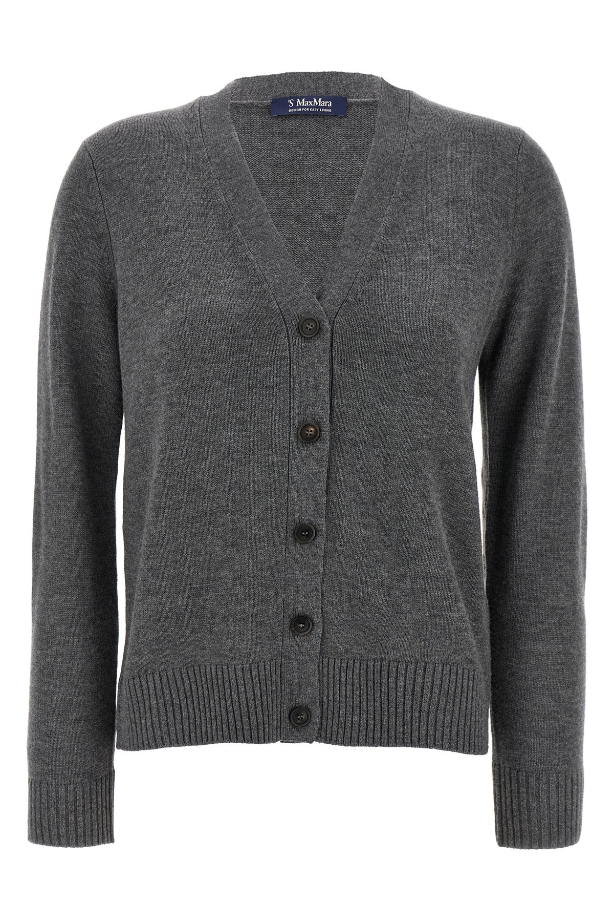 Max Mara 'apollo' Cardigan In Gray