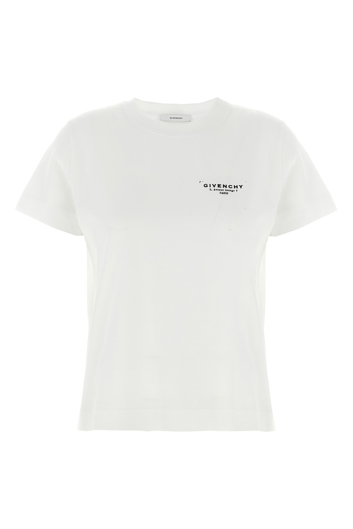 Givenchy Stamp T-shirt White/black In Multi