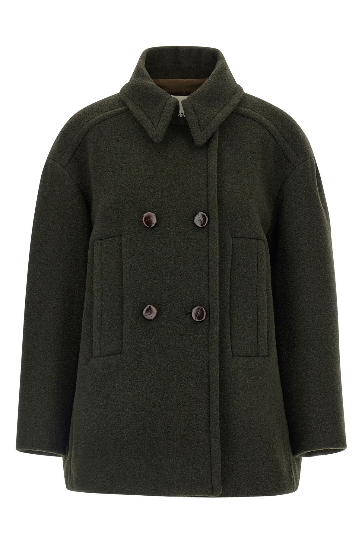 Isabel Marant Fiby Coat In Green