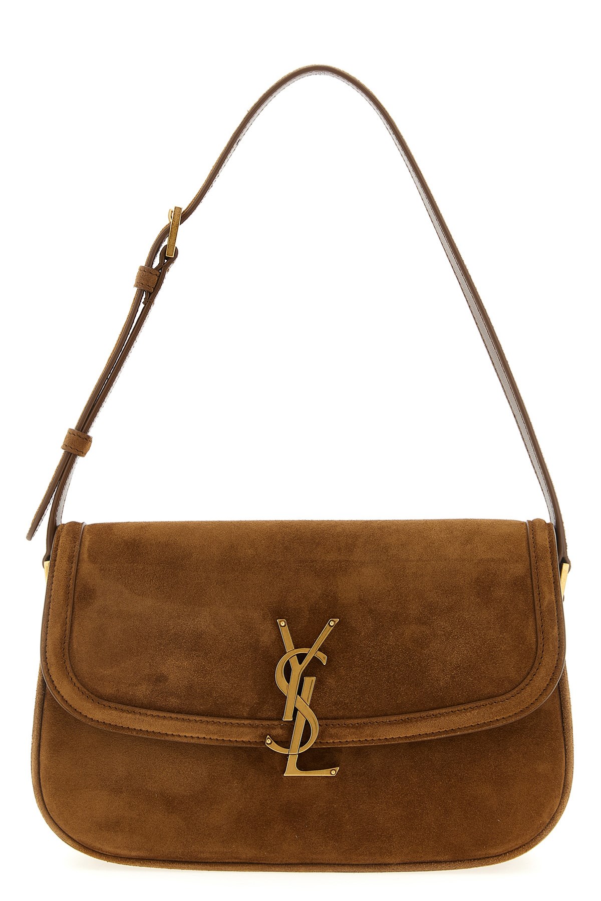 Saint Laurent 'solferino' Medium Shoulder Bag In Brown