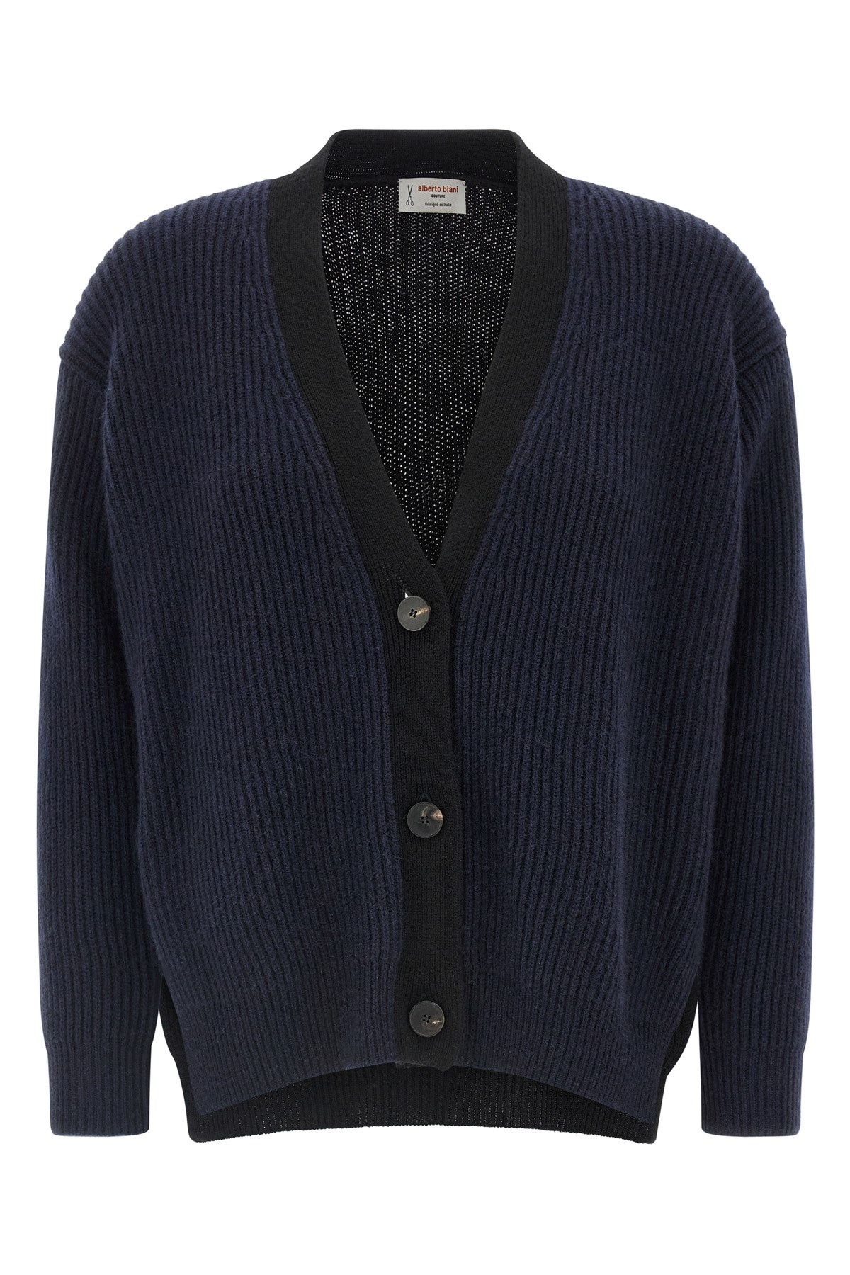 Alberto Biani Two-tone Cardigan In Multi