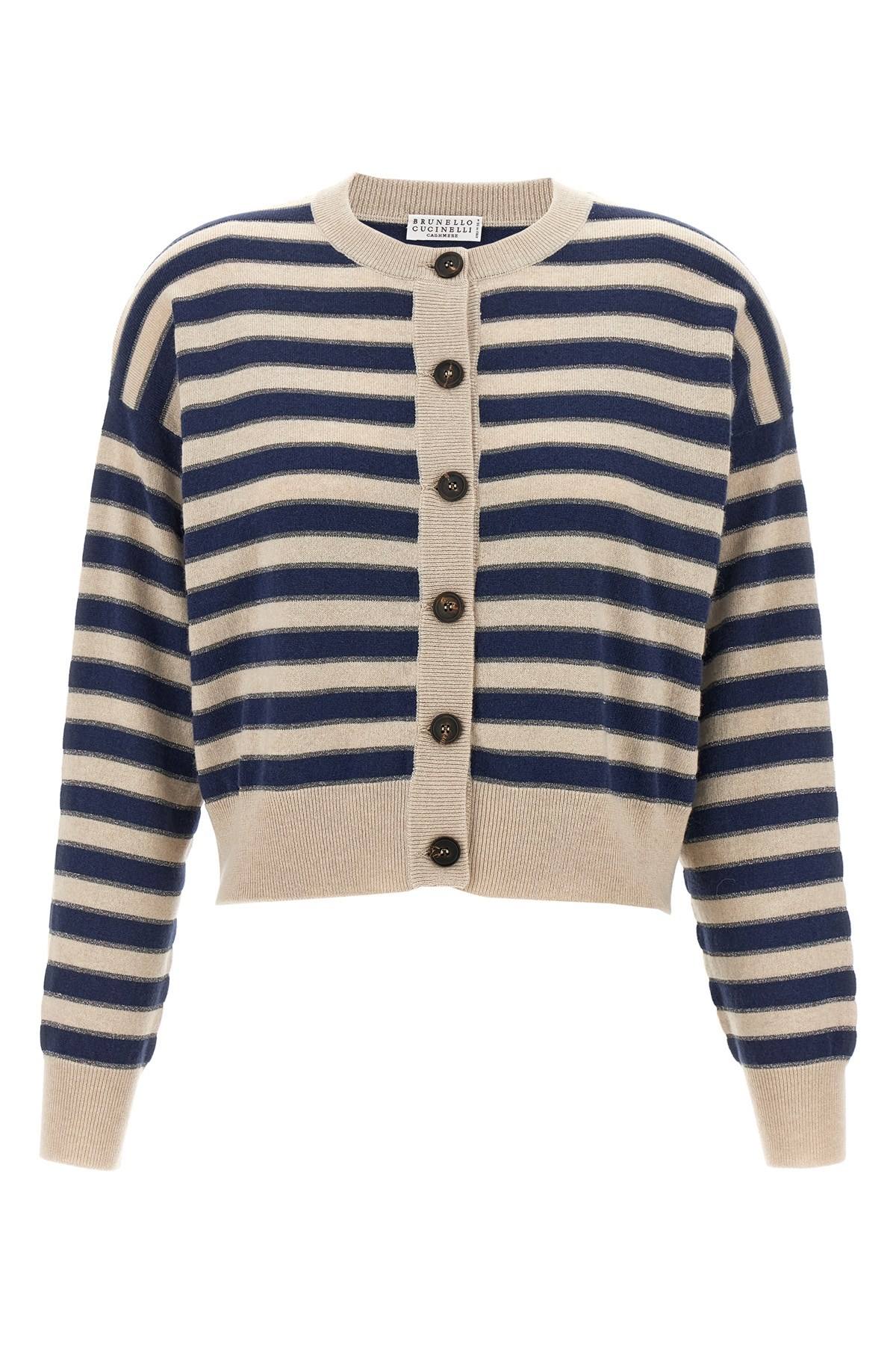 BRUNELLO CUCINELLI 'Sparkling Stripes' Cardigan