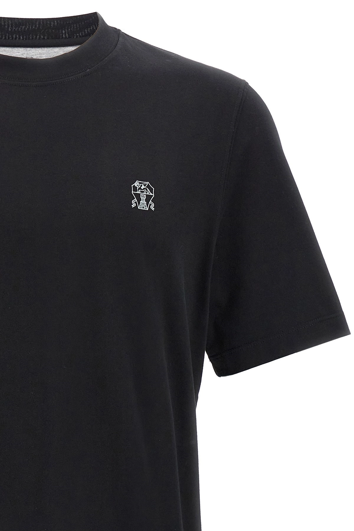 Brunello Cucinelli| (M0B138440 C8080) Brunello cucinelli Logo print t-shirt available on julian
