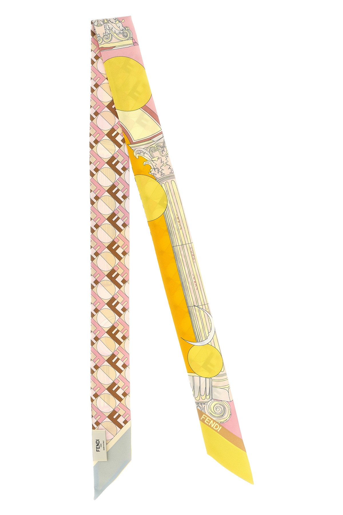 Fendi Optical-print Silk Scarf In Multi