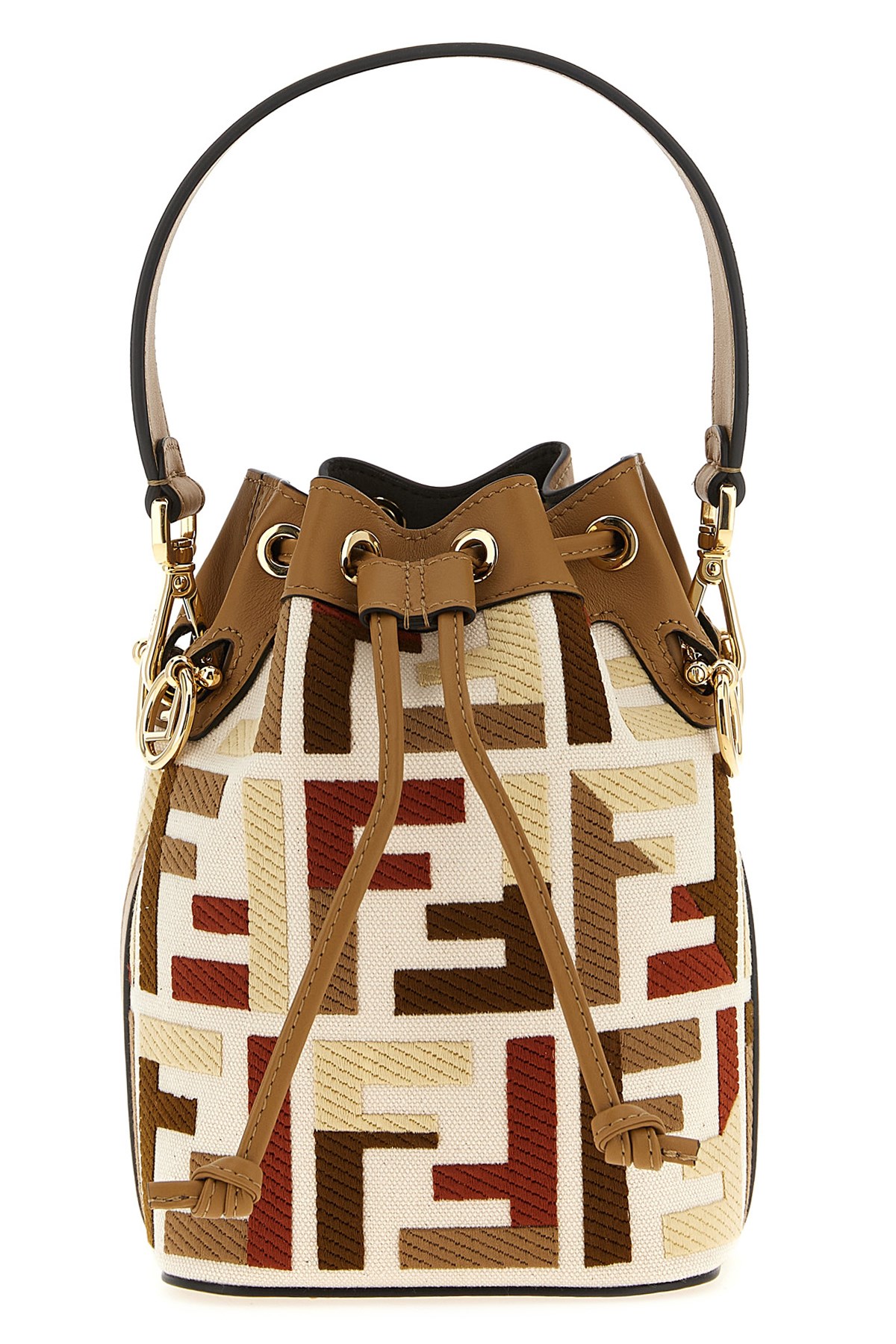 Fendi 'mon Tresor' Mini Bucket Bag In Brown