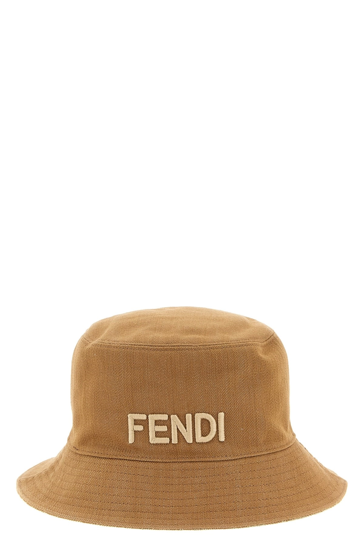 Fendi Embroidered Canvas Hat