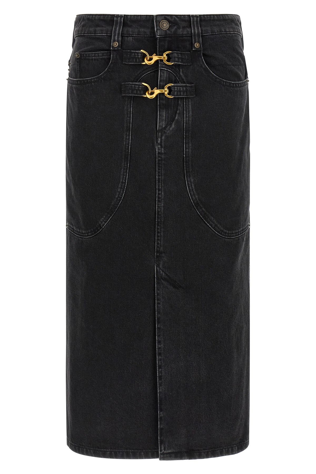 Isabel Marant Skirt With Front And Back Pockets In Black