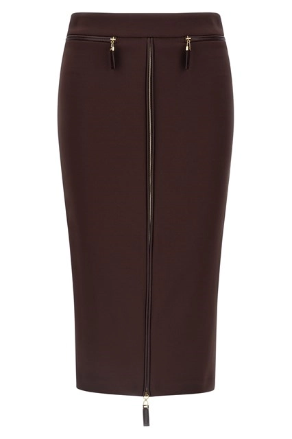 ワンピース ELISABETTA FRANCHI Women Mid Skirts LABT5551E2DO1 BROWN Elisabetta Franchi Skirts – Khloefemme