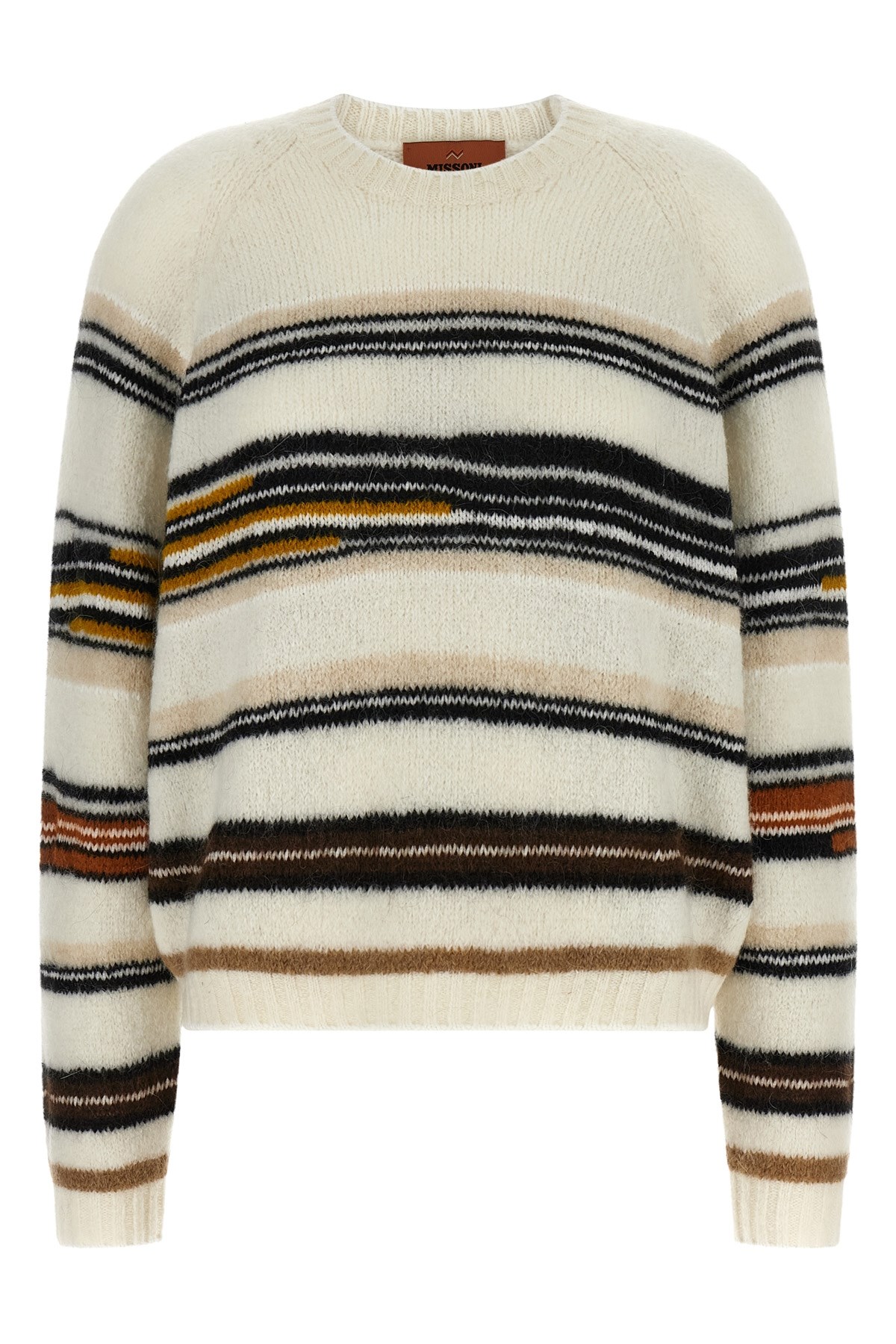 Missoni Stripes Intarsia Sweater Sweaters And Cardigans White In White