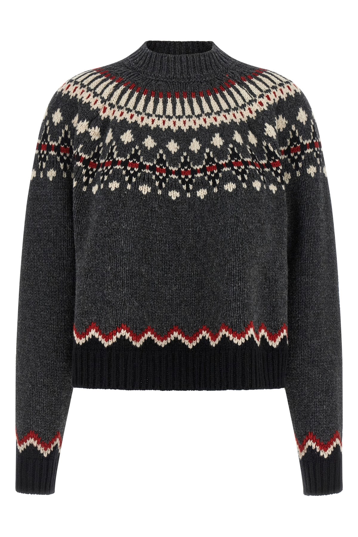 Alanui 'sweet Winter' Sweater In Gray