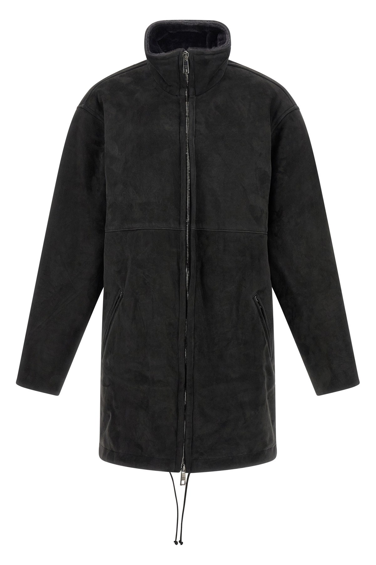 Giorgio Brato High-neck Leather Jacket In Black