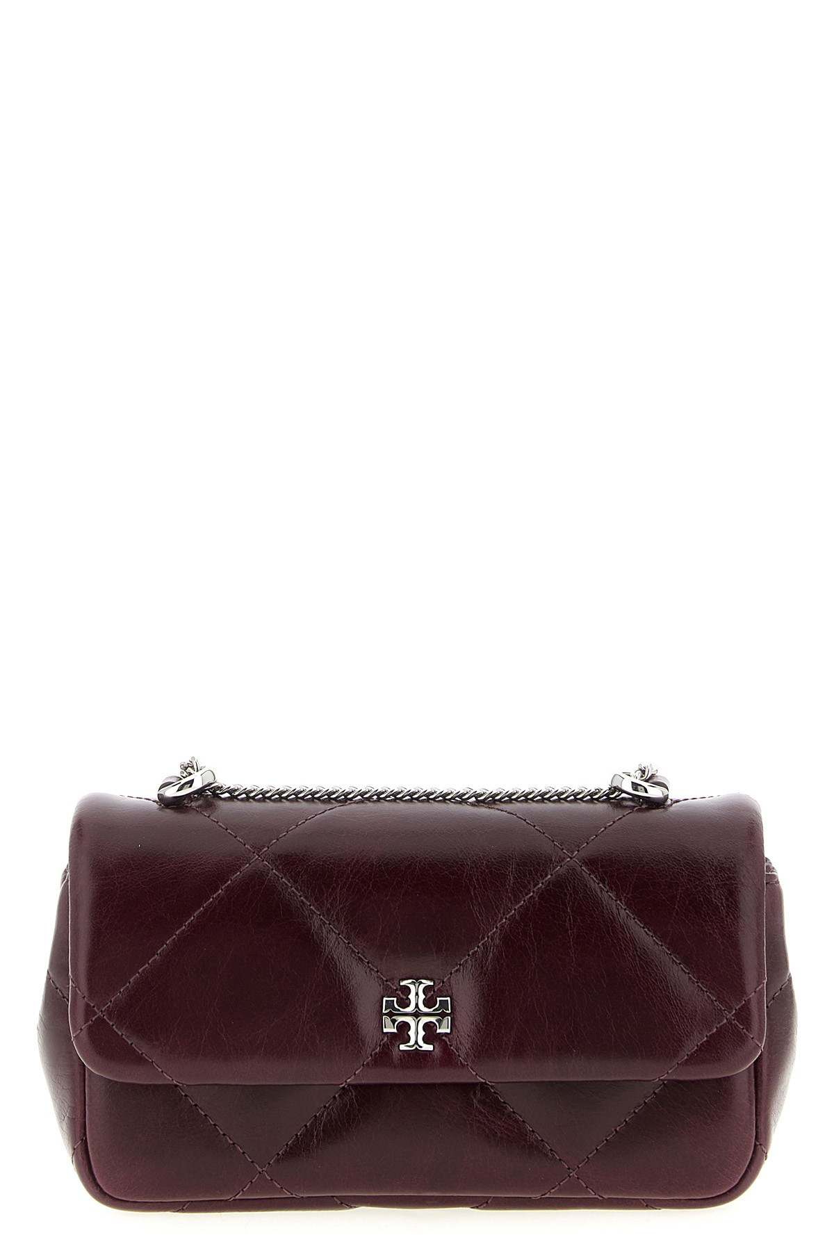 Tory Burch Kira Diamond Convertible Shoulder Bag In Burgundy