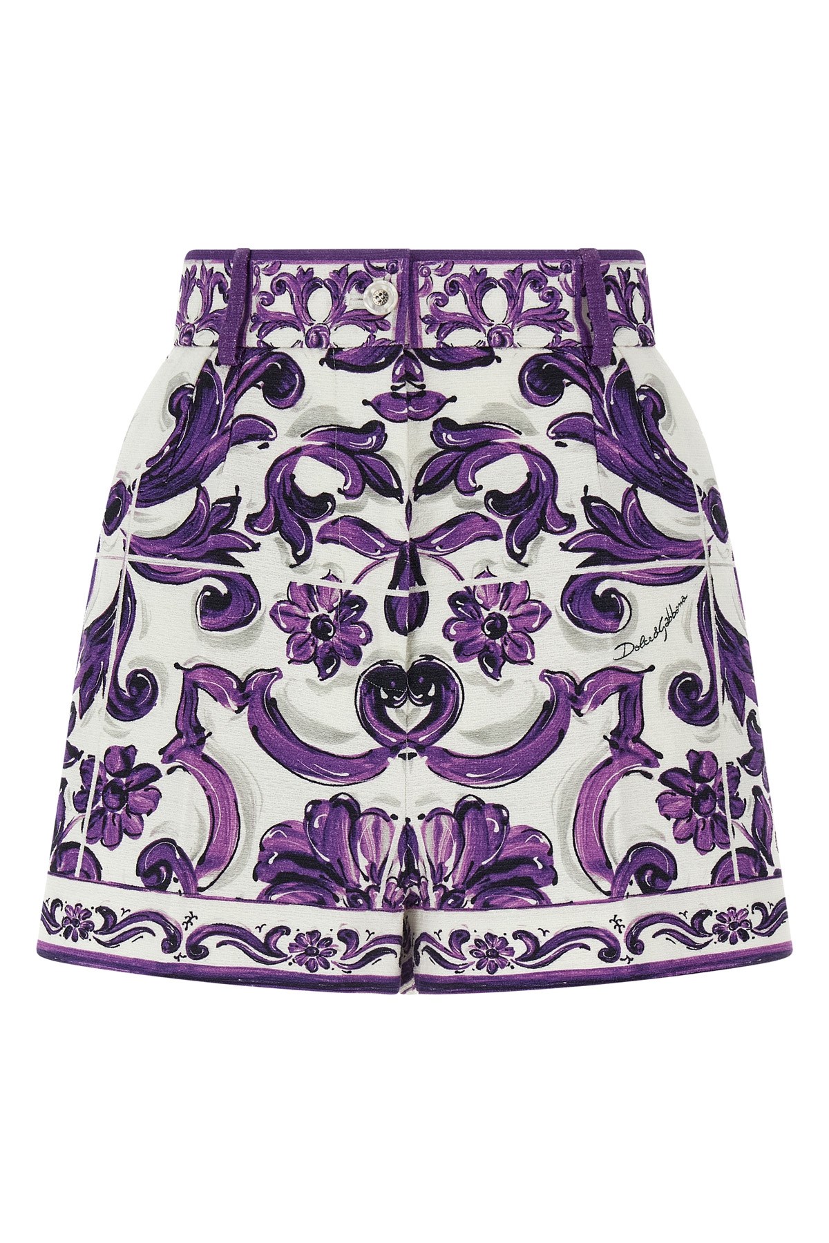 Dolce & Gabbana 'maiolica' Print Bermuda Shorts In Multi