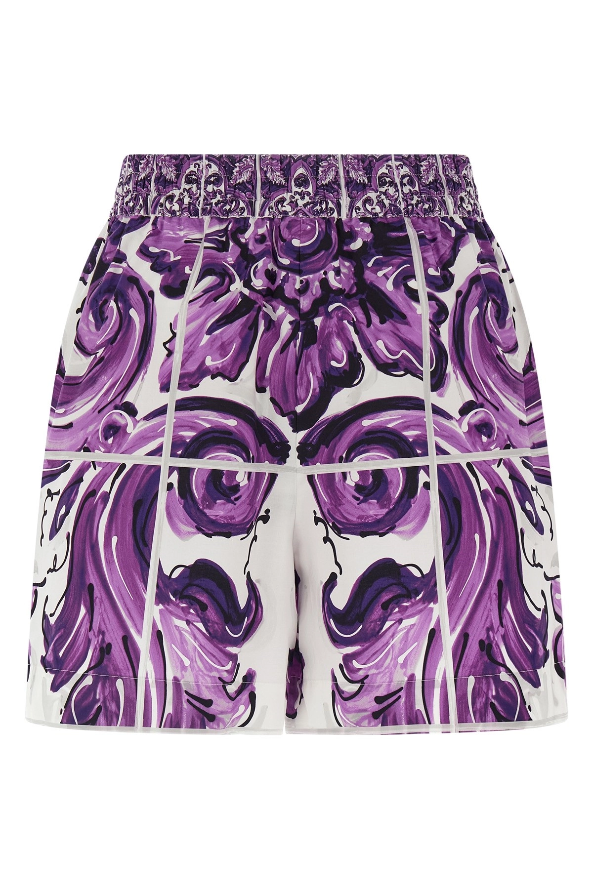 ショートパンツ COTTON SHORTS MAIOLICA PRINT Dolce & gabbana 'maiolica' print cotton shorts available on