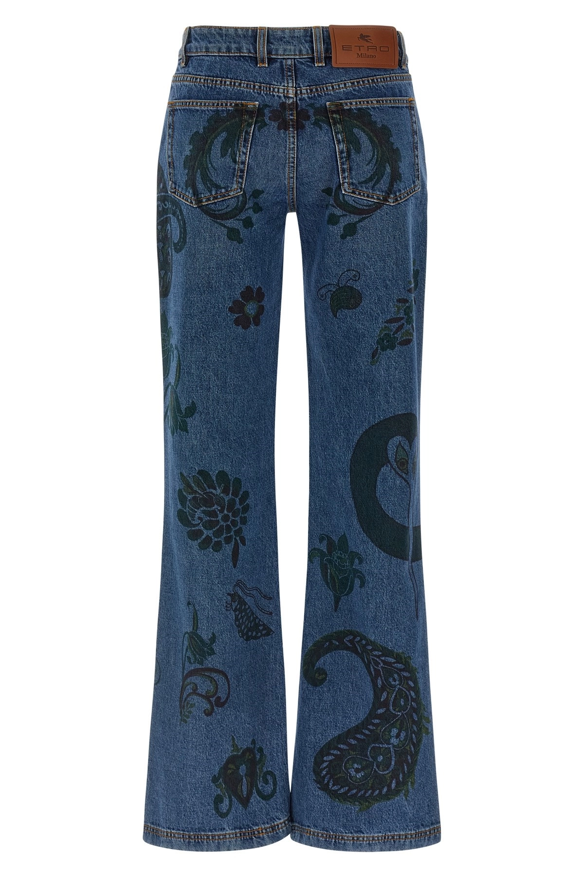 デニム・ジーパン Etro Paisley-Print High-Waisted Wide-Leg Jeans ETRO Paisley-print high-rise wide-leg jeans | NET-A-PORTER