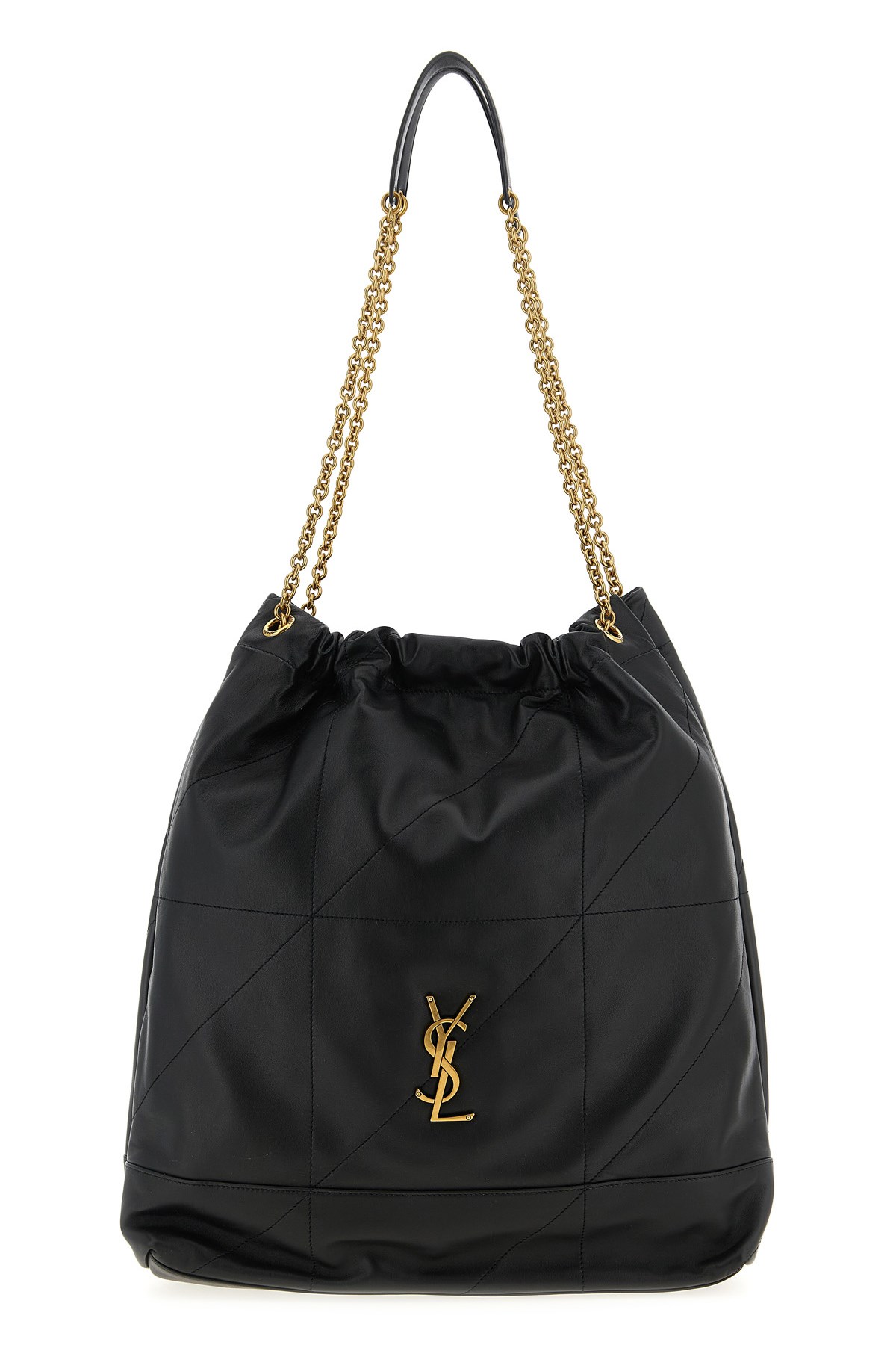 Saint Laurent 'jamie' Large Shoulder Bag In Black