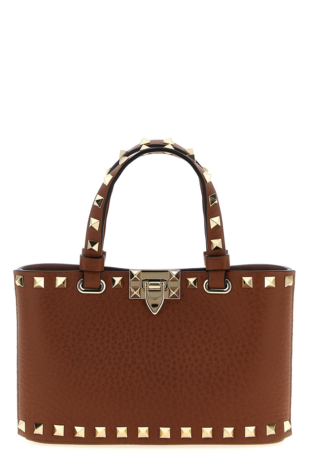 Valentino Gravani Rockstud Handbag In Brown