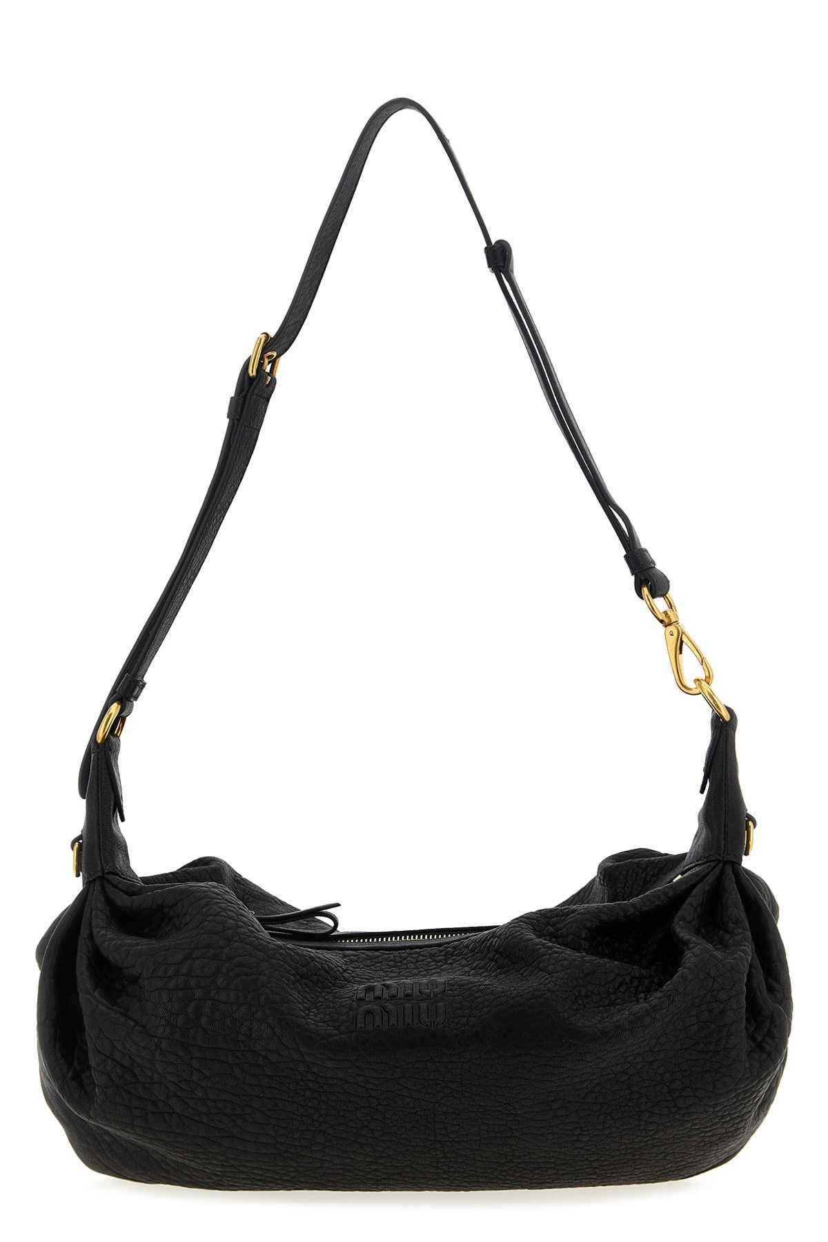 Miu Miu 'sacca' Shoulder Bag In Black