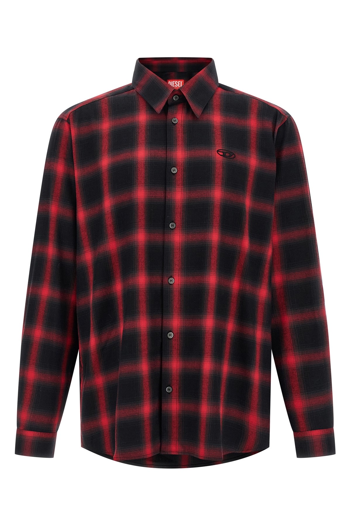 Diesel S-simply-check-hgbt Shirt And Blouse Black In Black