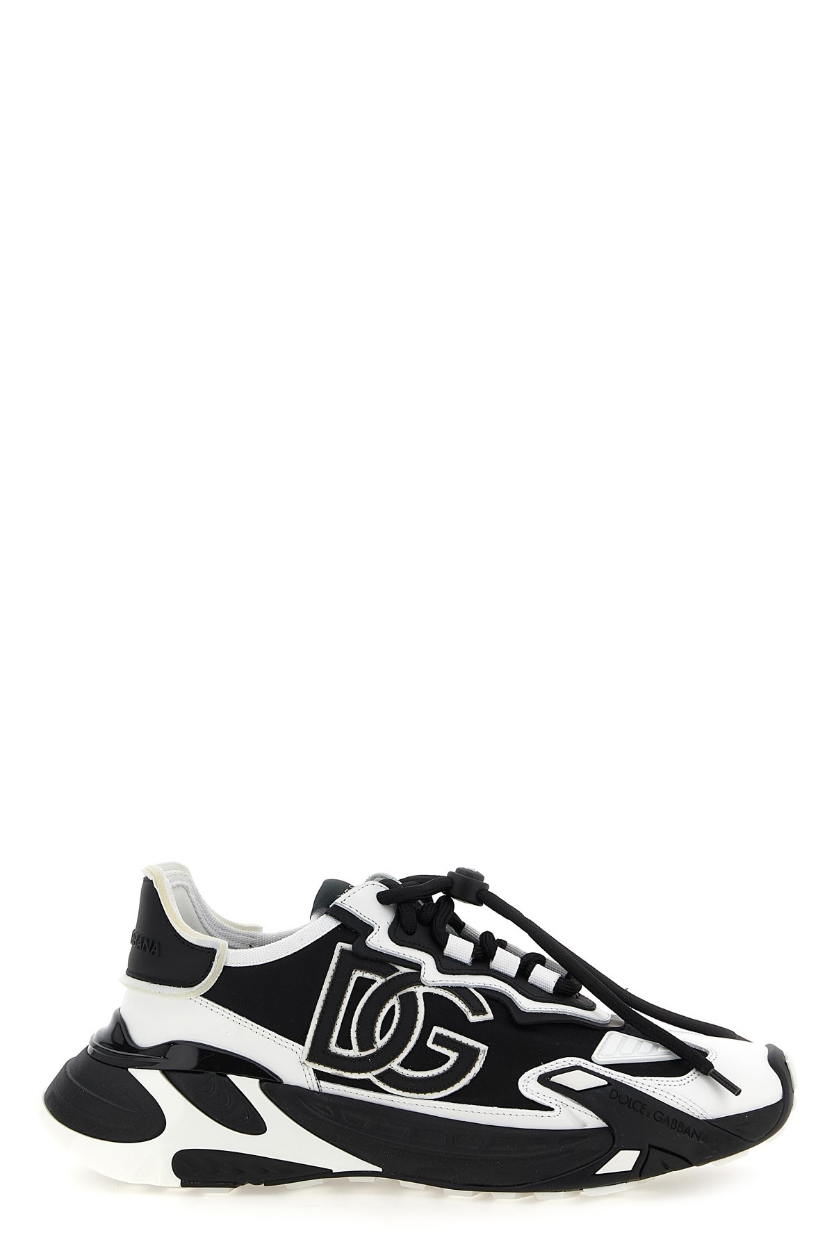 Dolce & Gabbana Daymaster Sneakers In Mixed Materials In Black
