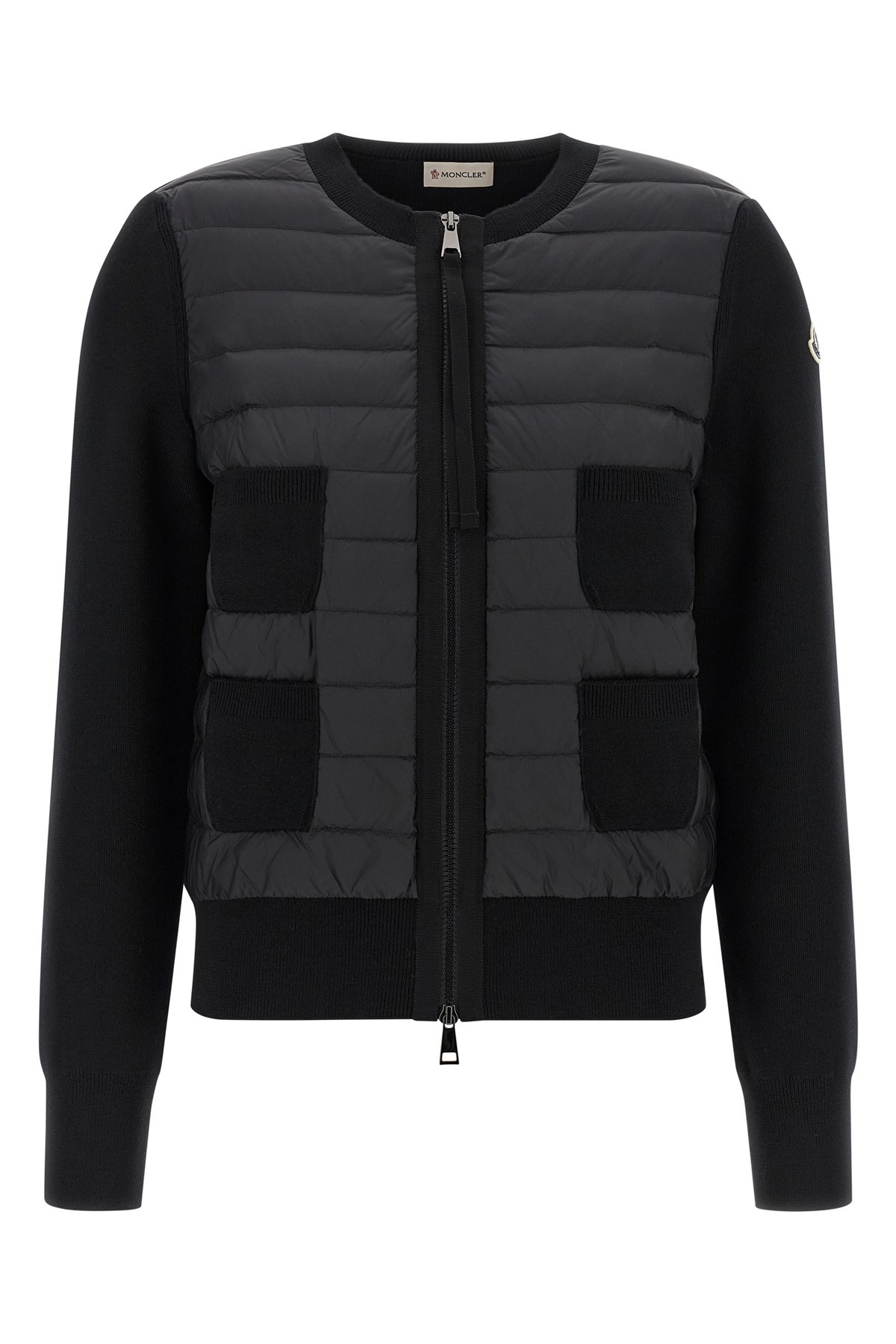 Moncler 'tricot' Cardigan In Black
