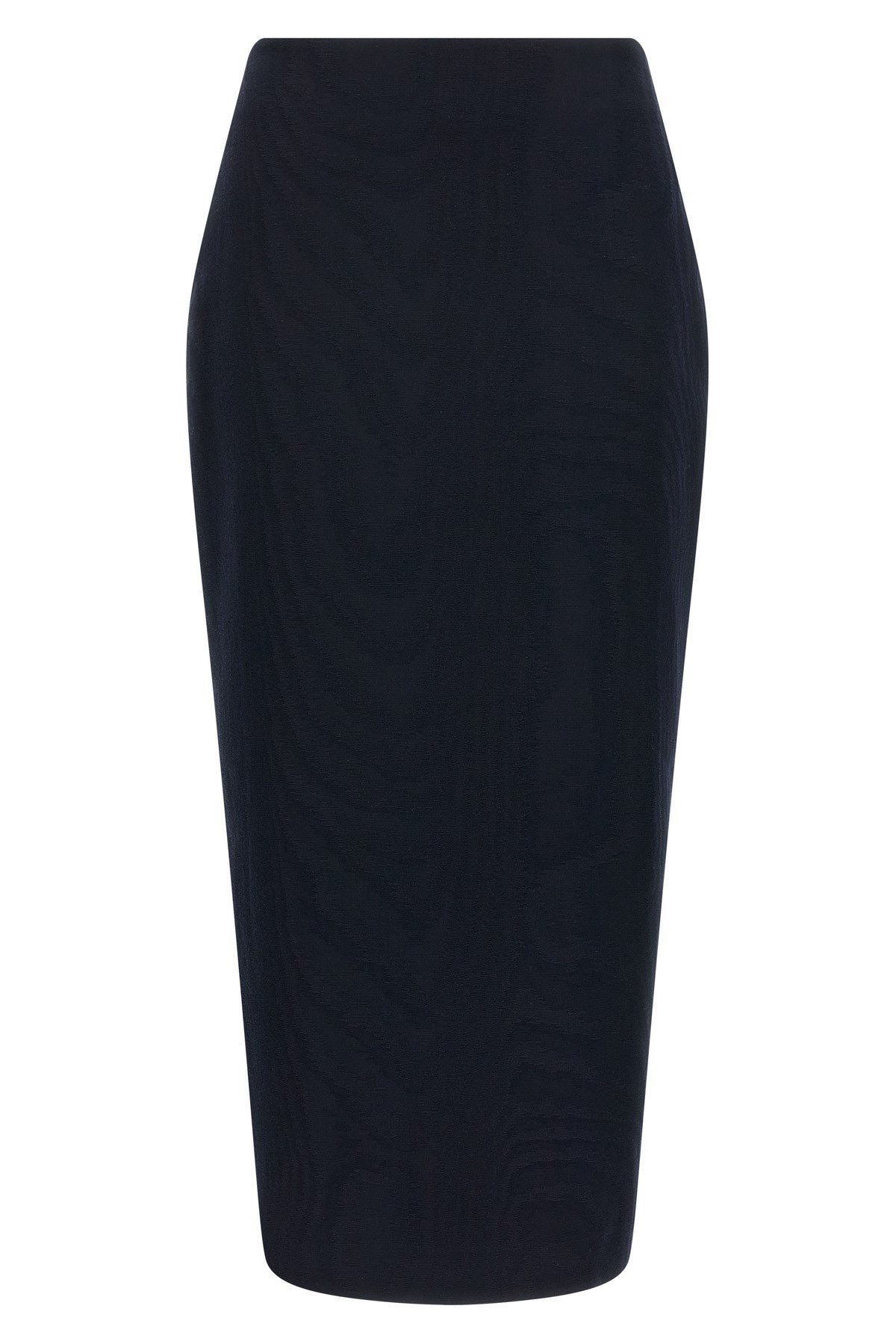 Blazé Milano Sharewood Sussex Jacquard High-waist Midi Skirt In Blue