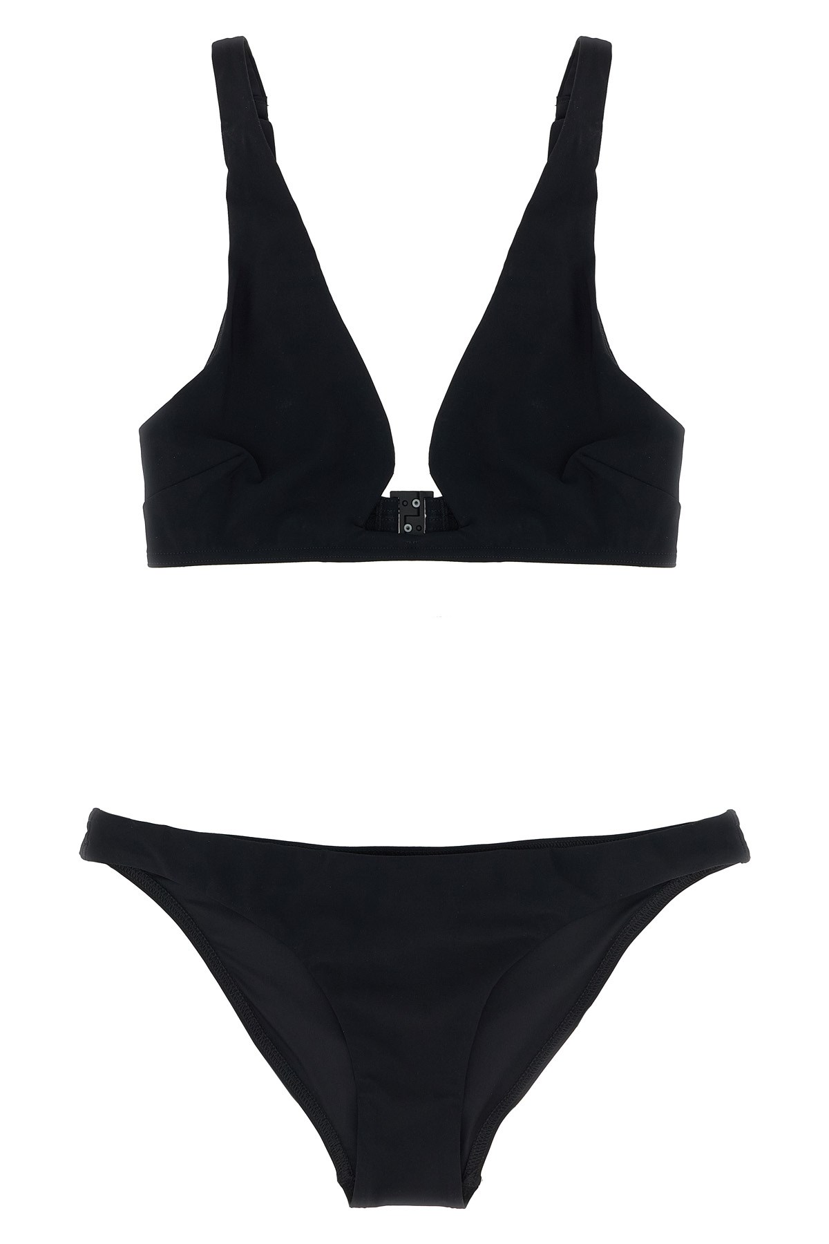 Zimmermann Rhiannon Wire Front Bikini Set In Black