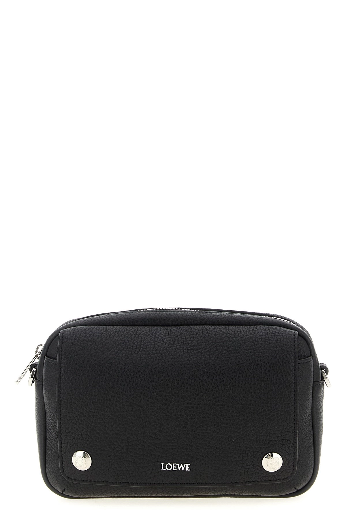 【LOEWE】SMALL PEBBLE MESSENGER BAG Small Pebble messenger bag in supple grained calfskin Blue
